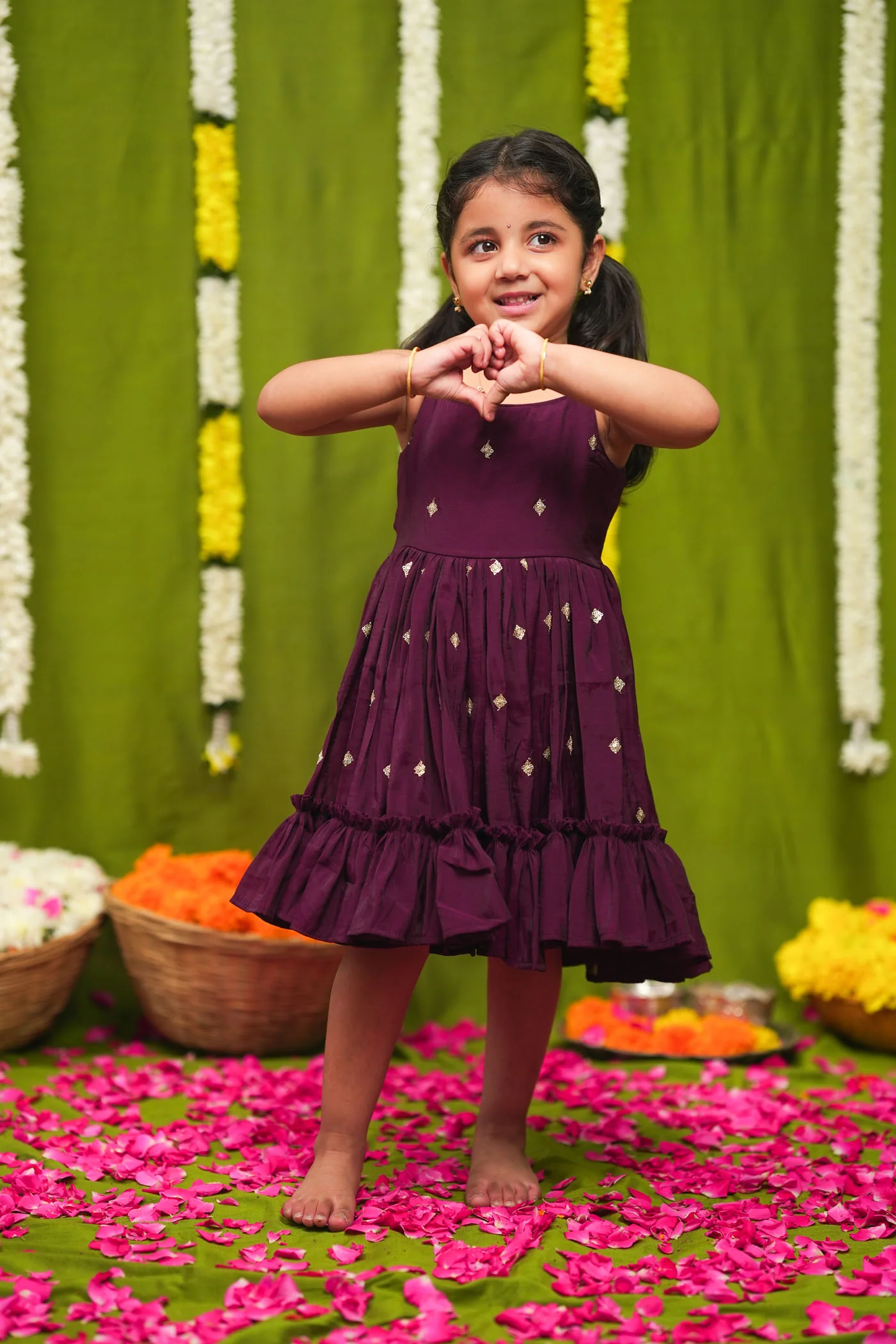 Meera Wine Frock Mini - Image 9