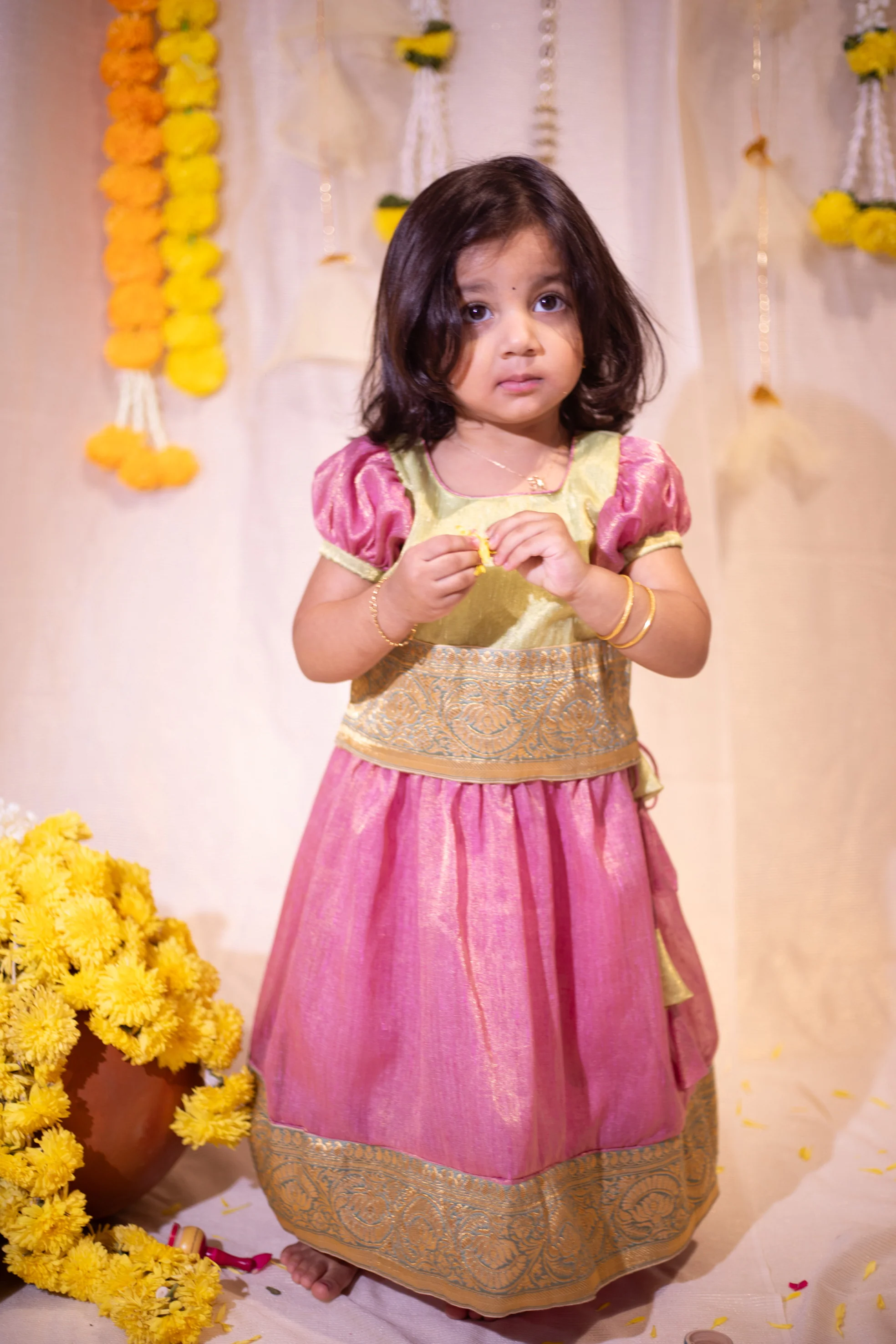 IMD - Nidhi Pink with Green Mini - Image 3