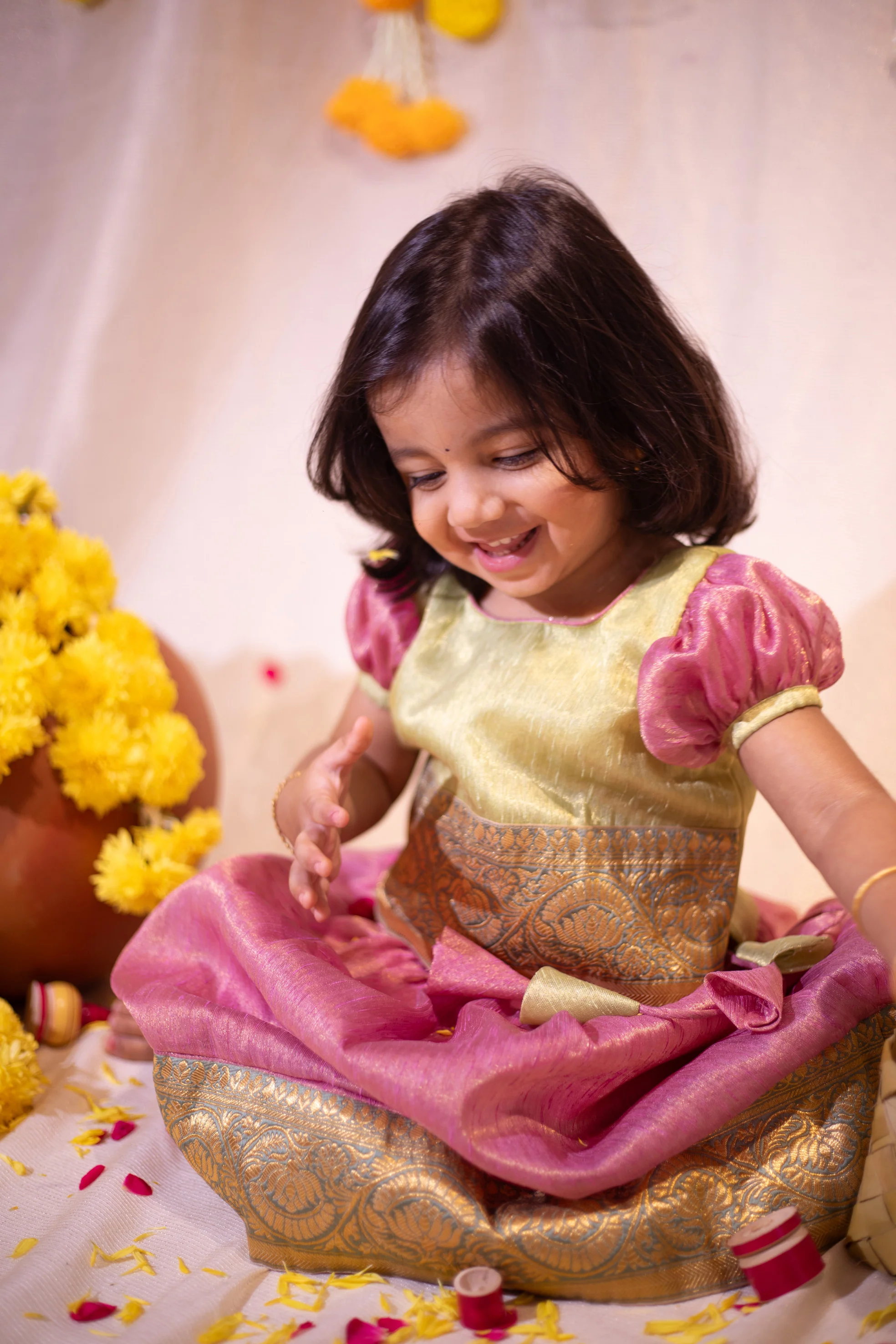 IMD - Nidhi Pink with Green Mini - Image 8