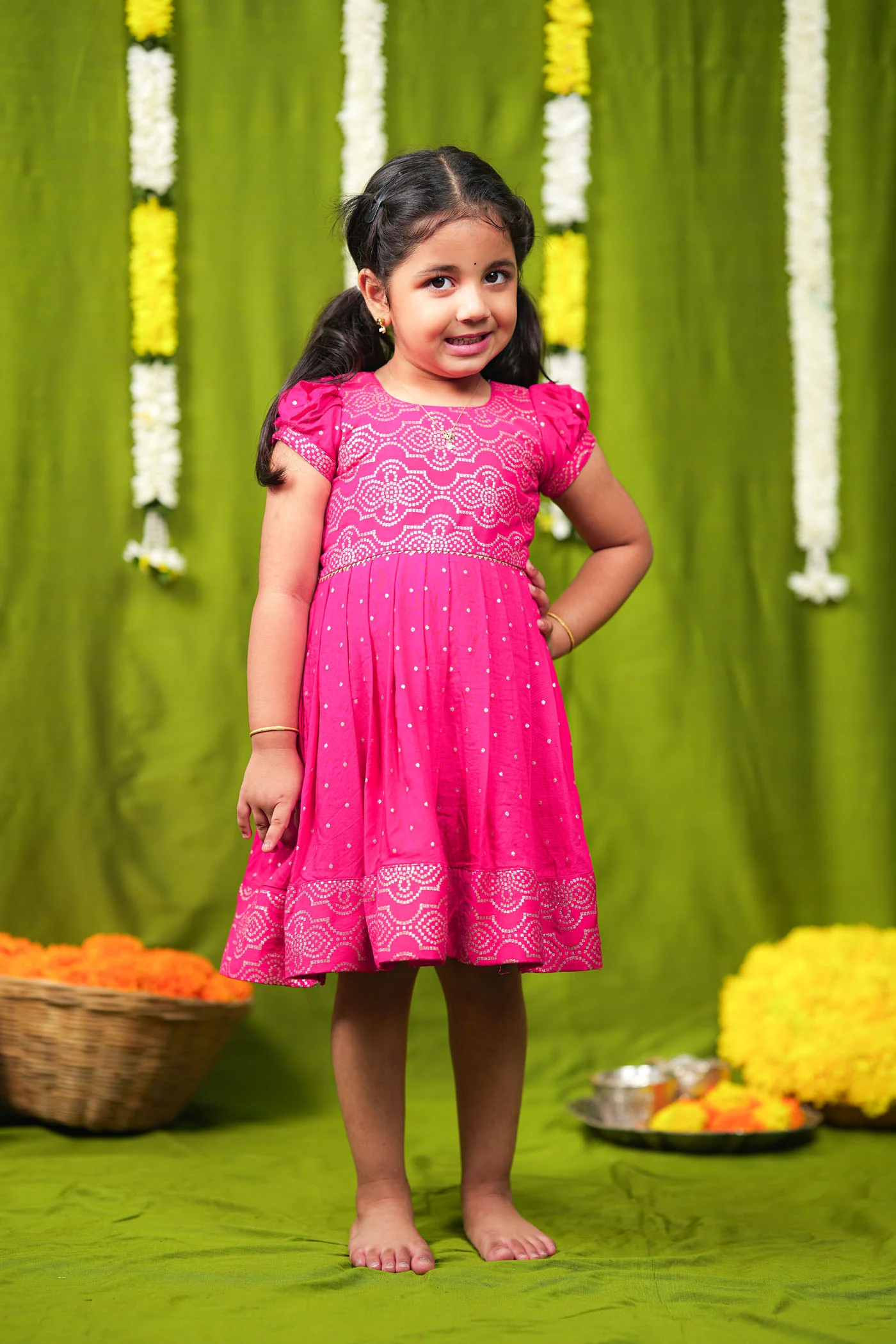 Pravya pink Frock mini - Image 10