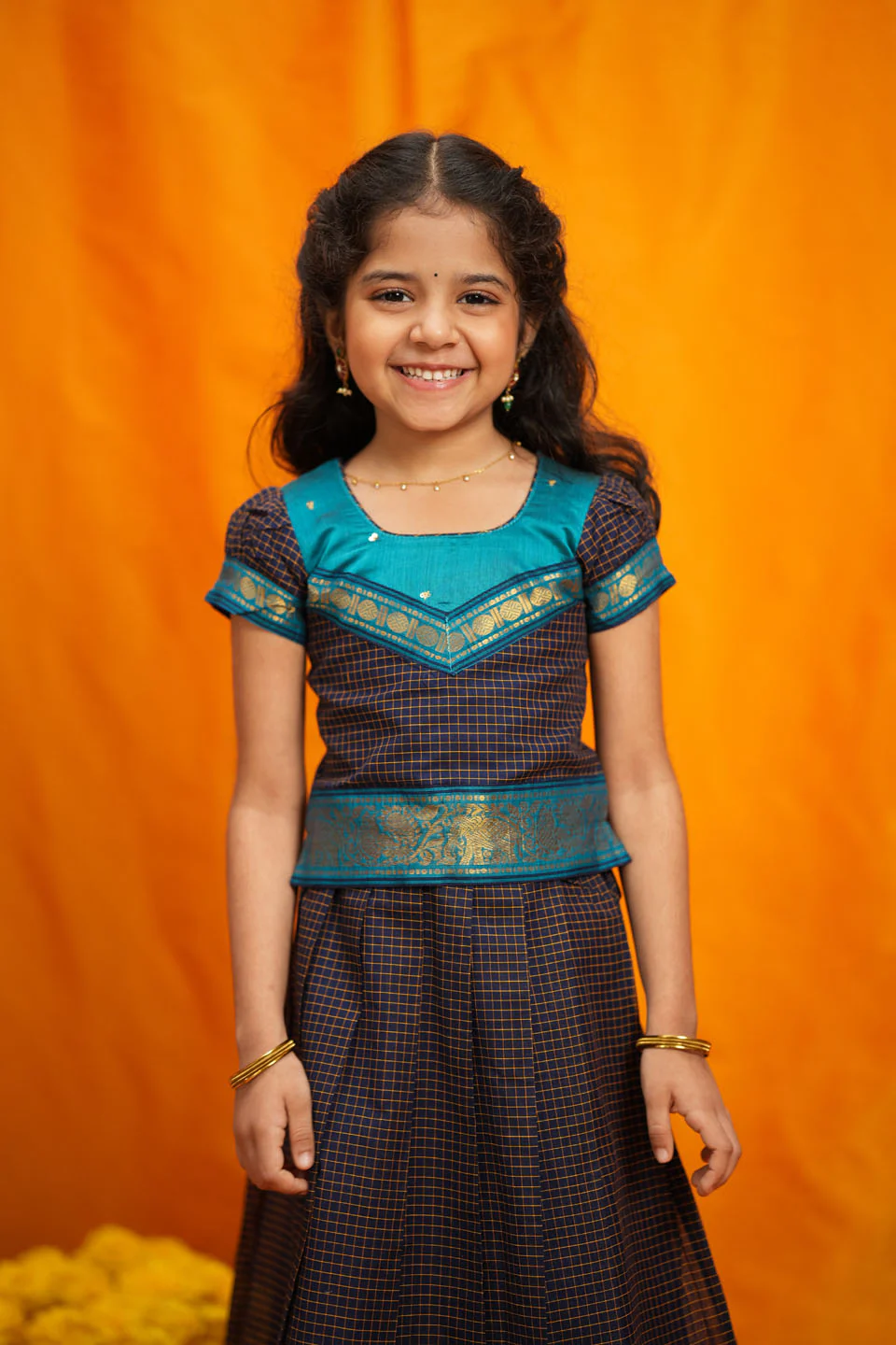 IMD - Ruhika Navy Handloom Cotton Mini - Image 10