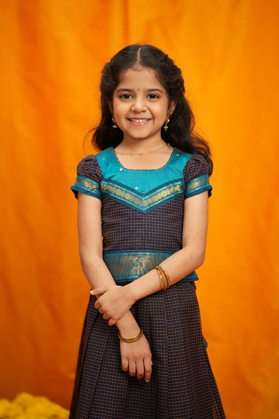 IMD - Ruhika Navy Handloom Cotton Mini - Image 11