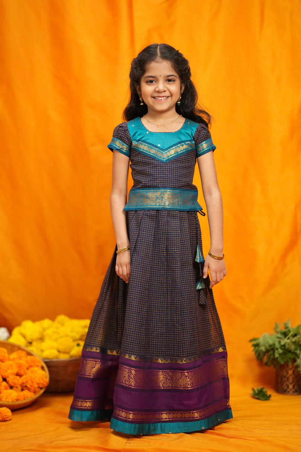 IMD - Ruhika Navy Handloom Cotton Mini - Image 3