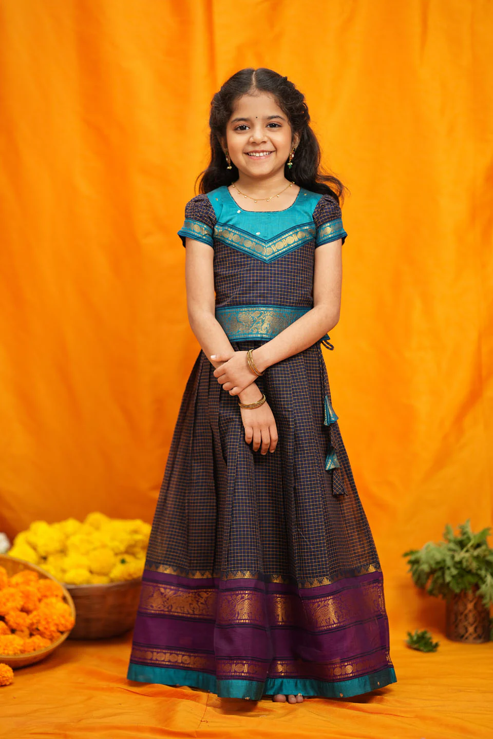 IMD - Ruhika Navy Handloom Cotton Mini - Image 5