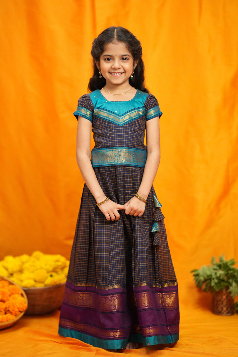 IMD - Ruhika Navy Handloom Cotton Mini - Image 6