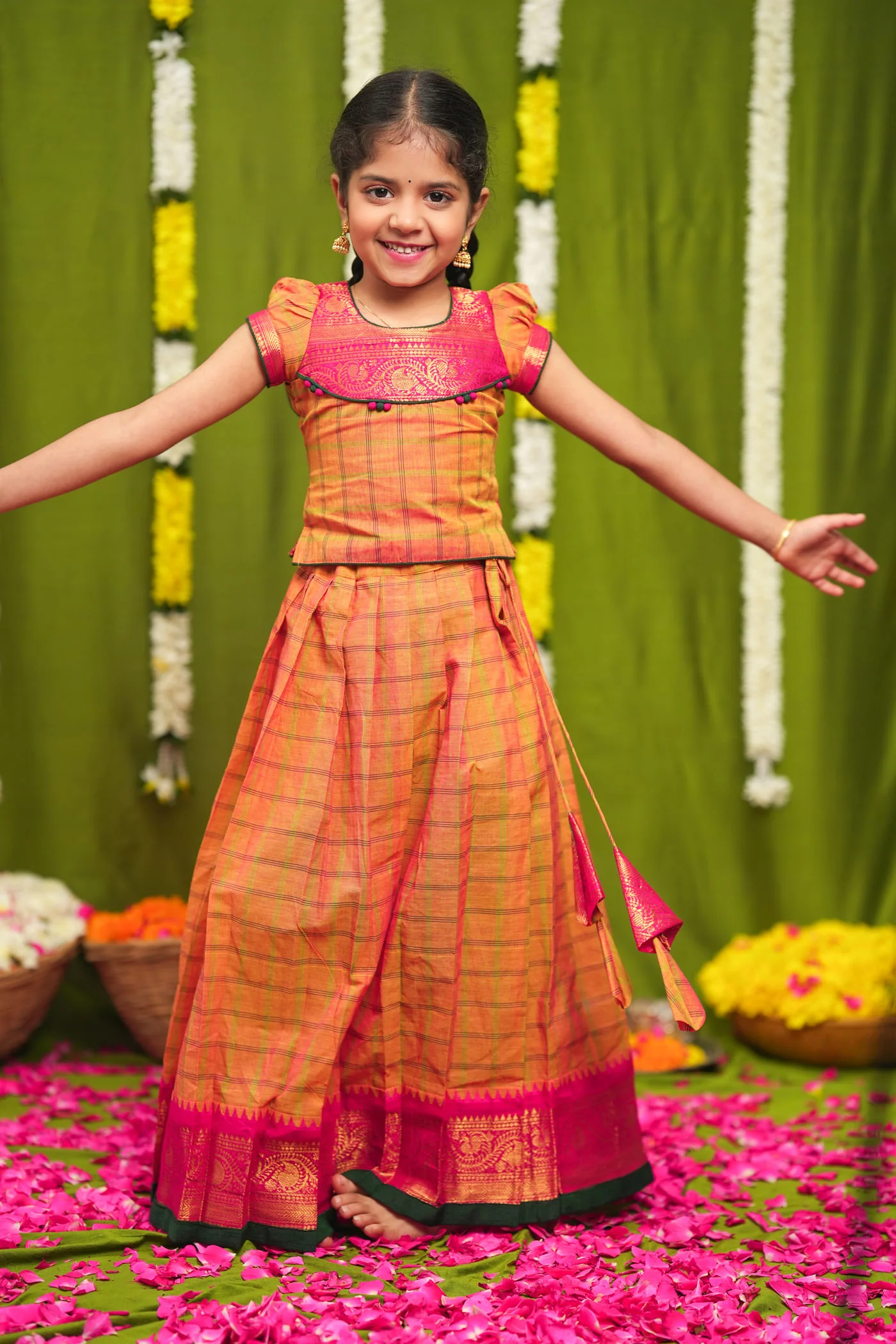 IMD - Samaira Yellow Lehenga Mini (Set of 2) - Image 10