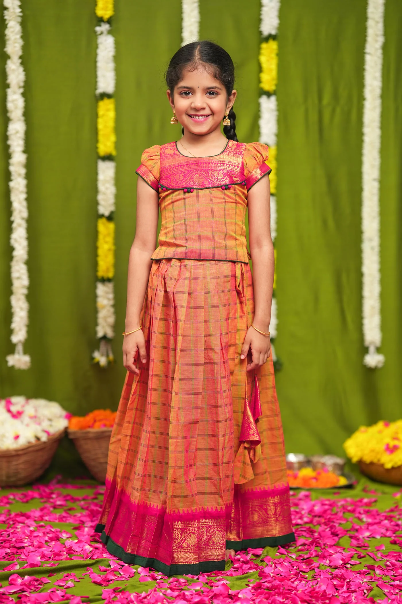 IMD - Samaira Yellow Lehenga Mini (Set of 2) - Image 11