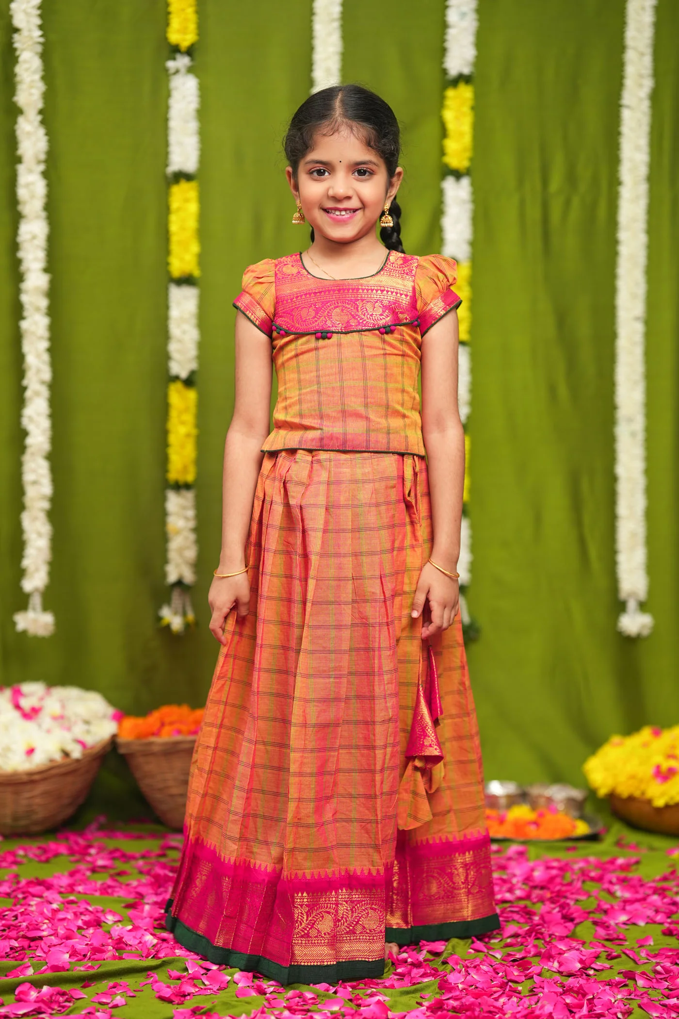 IMD - Samaira Yellow Lehenga Mini (Set of 2) - Image 12