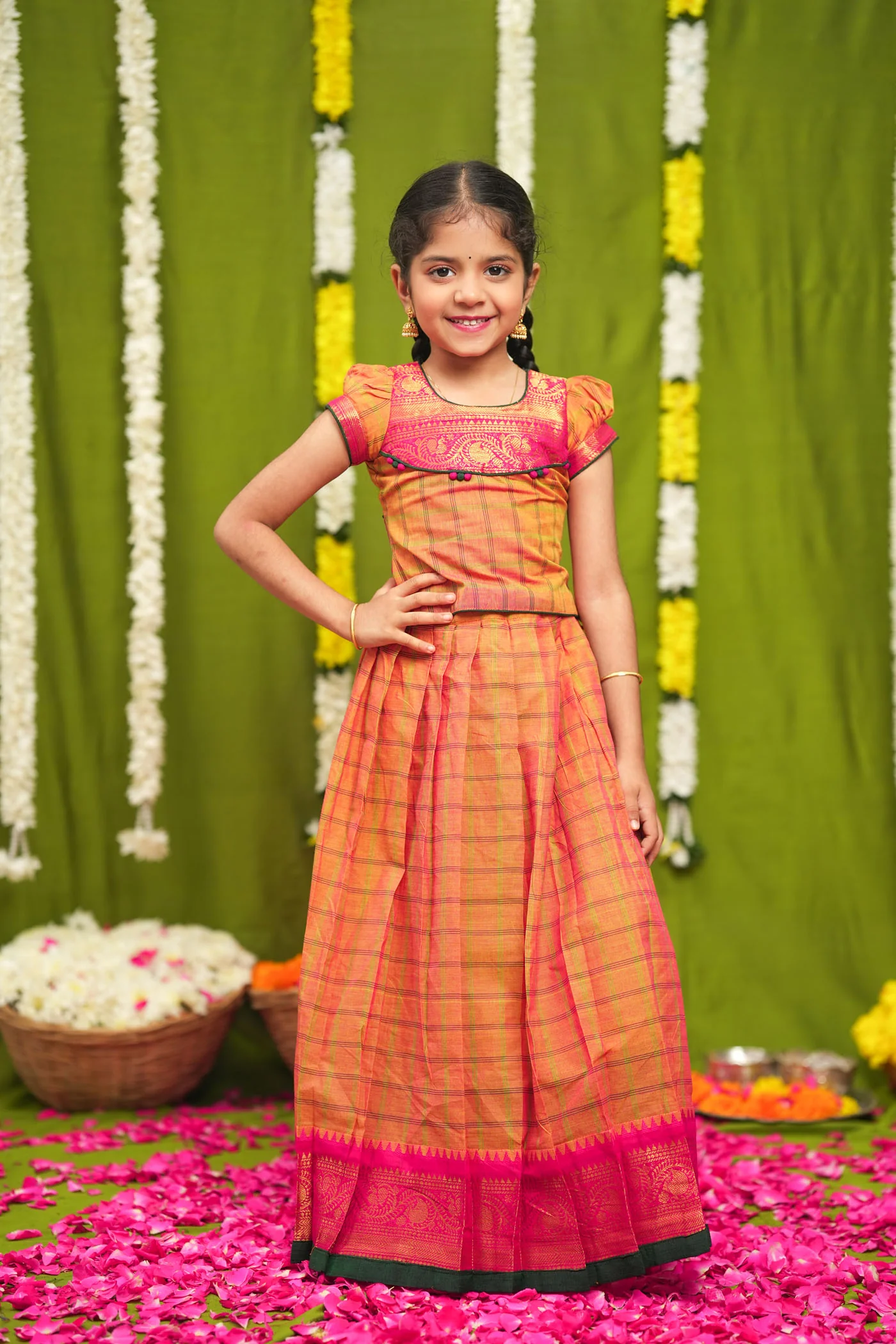 IMD - Samaira Yellow Lehenga Mini (Set of 2) - Image 2