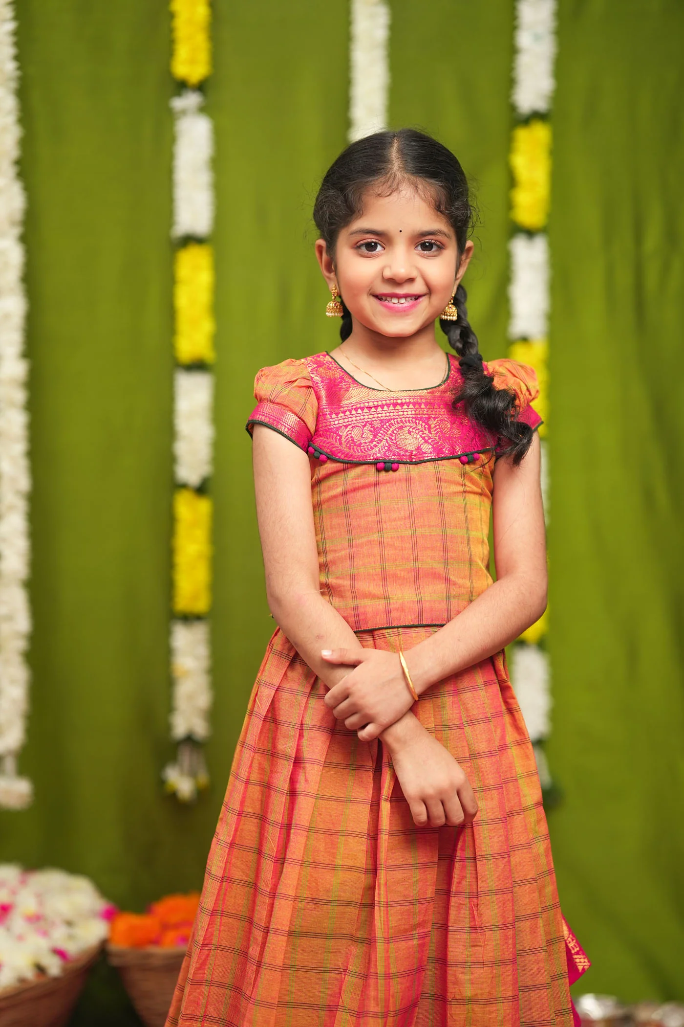 IMD - Samaira Yellow Lehenga Mini (Set of 2) - Image 3