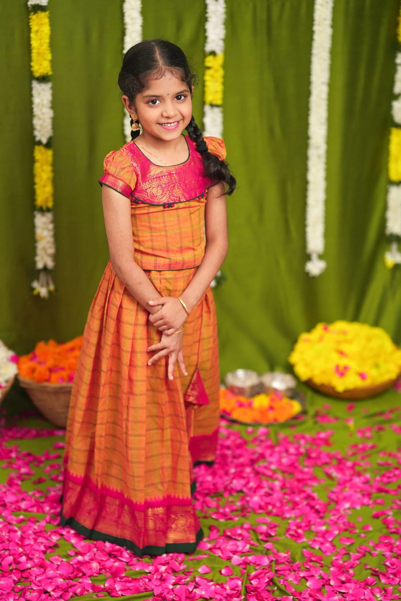 IMD - Samaira Yellow Lehenga Mini (Set of 2) - Image 7