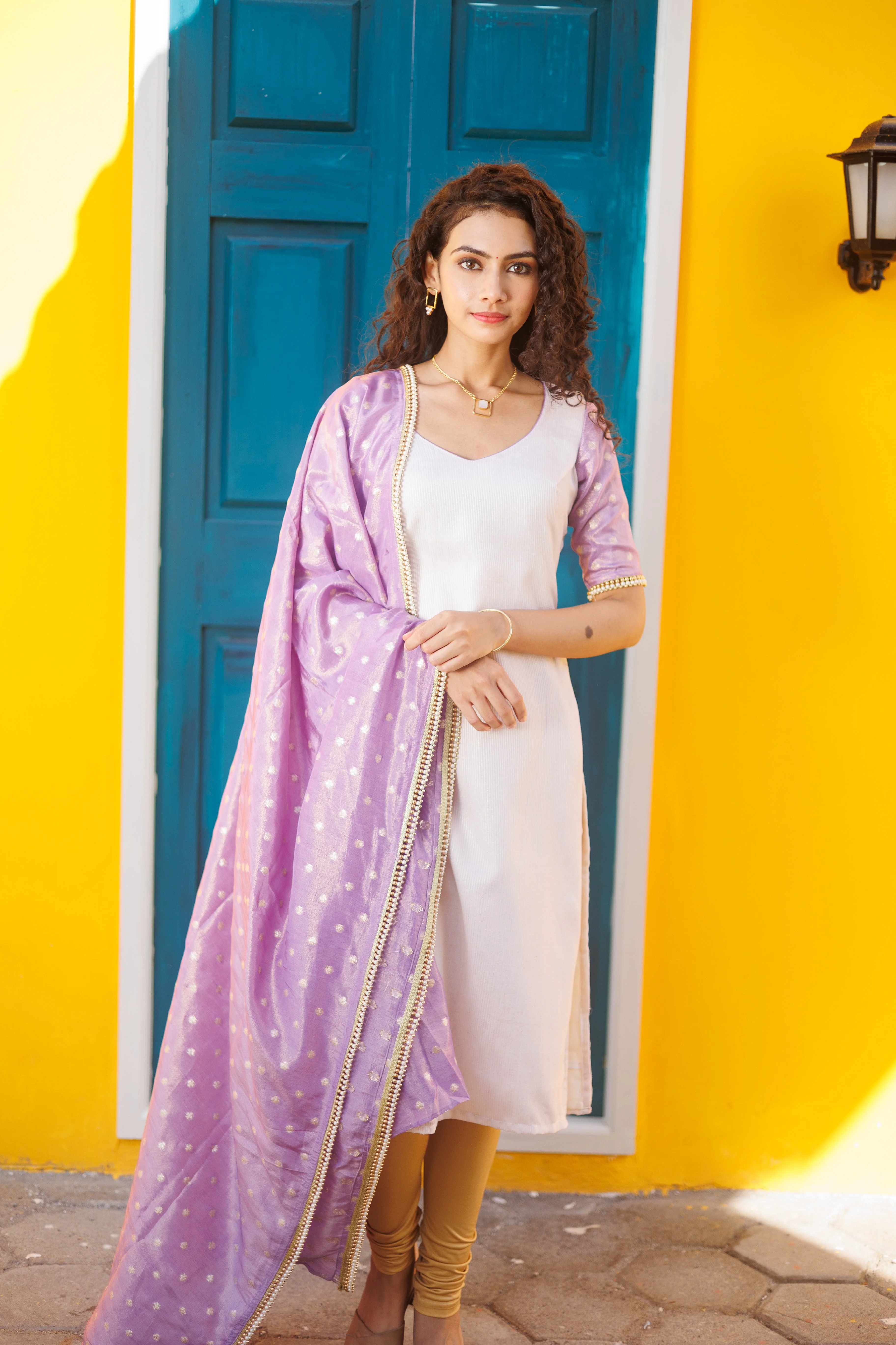 IMD - Zeena White with Lilac (Set of 2) - Image 12