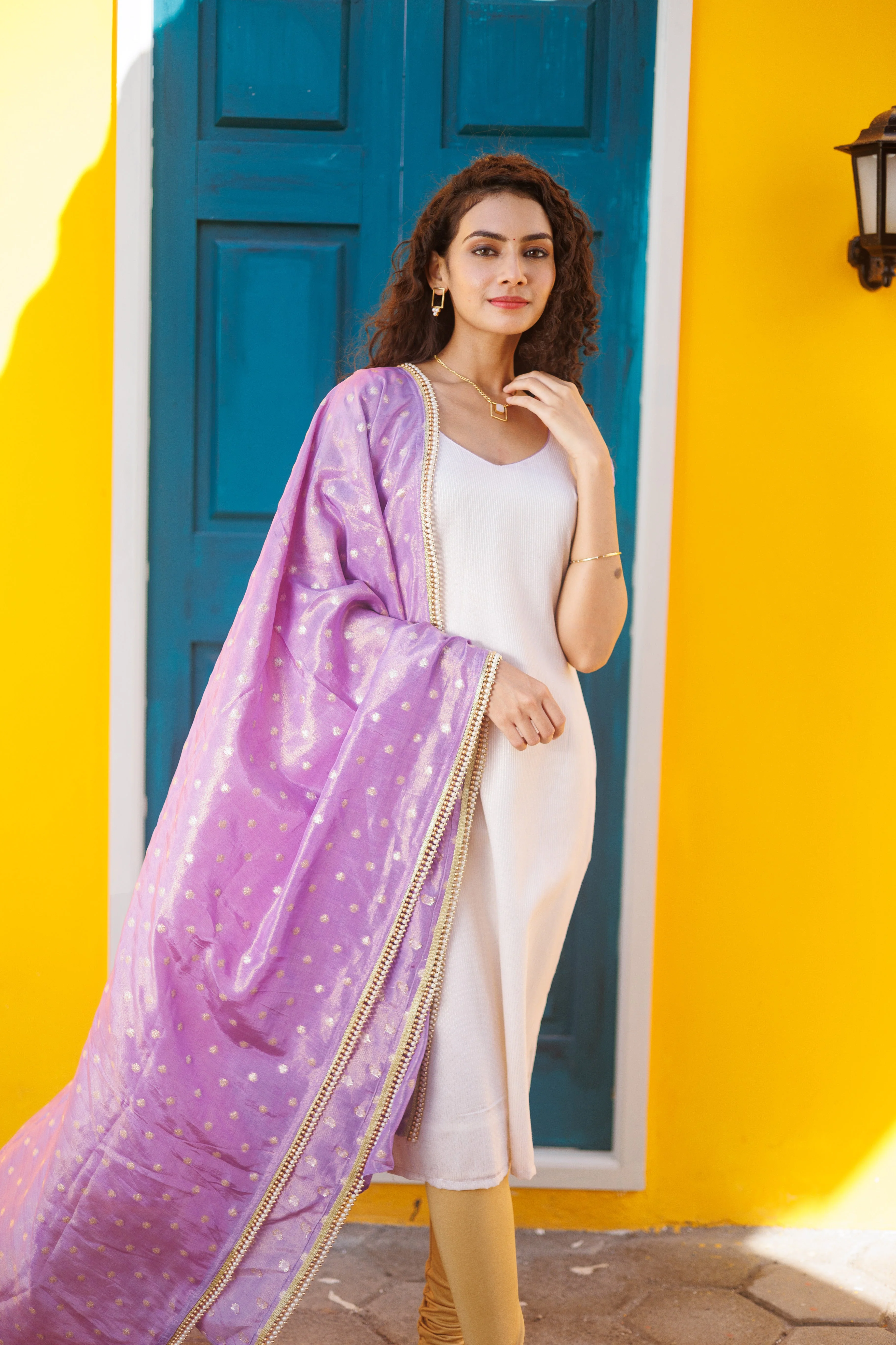 IMD - Zeena White with Lilac (Set of 2) - Image 8