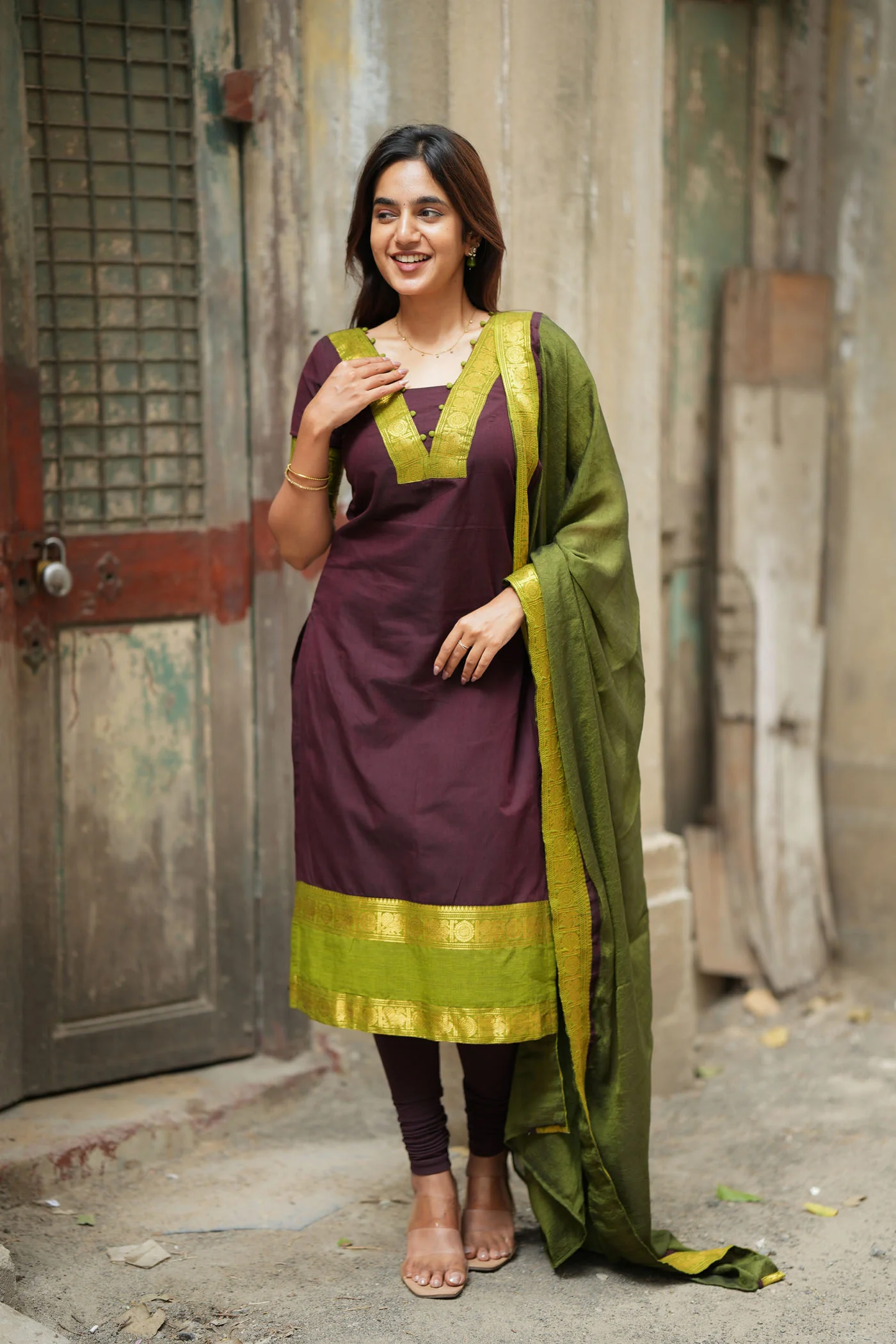 Ira Brown Kurti Set (Set of 2 )