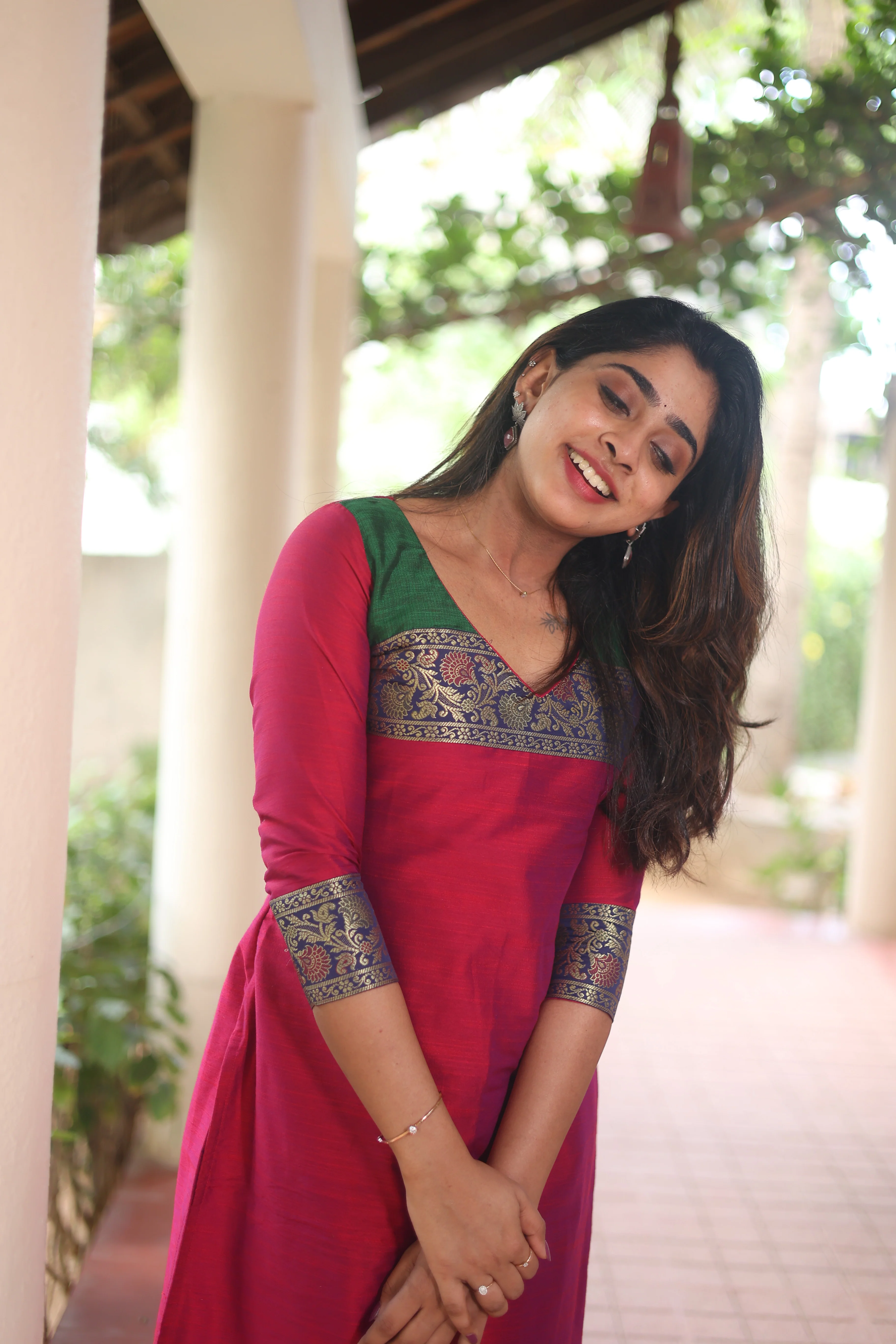 Iva Magenta Kurta Set (Set of 2) - Image 14