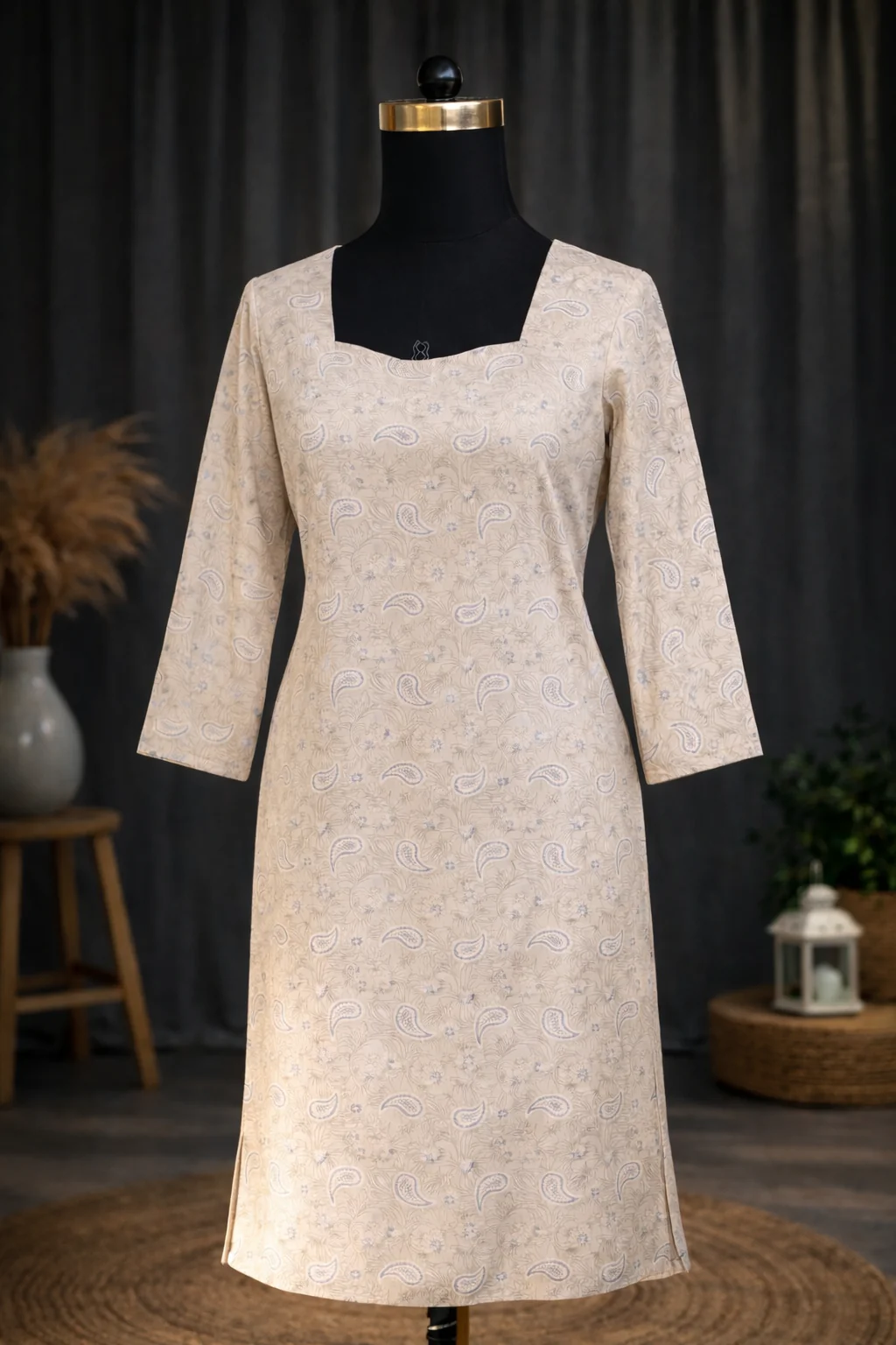 Jahnvi Light Grey Kurti Set - Image 4