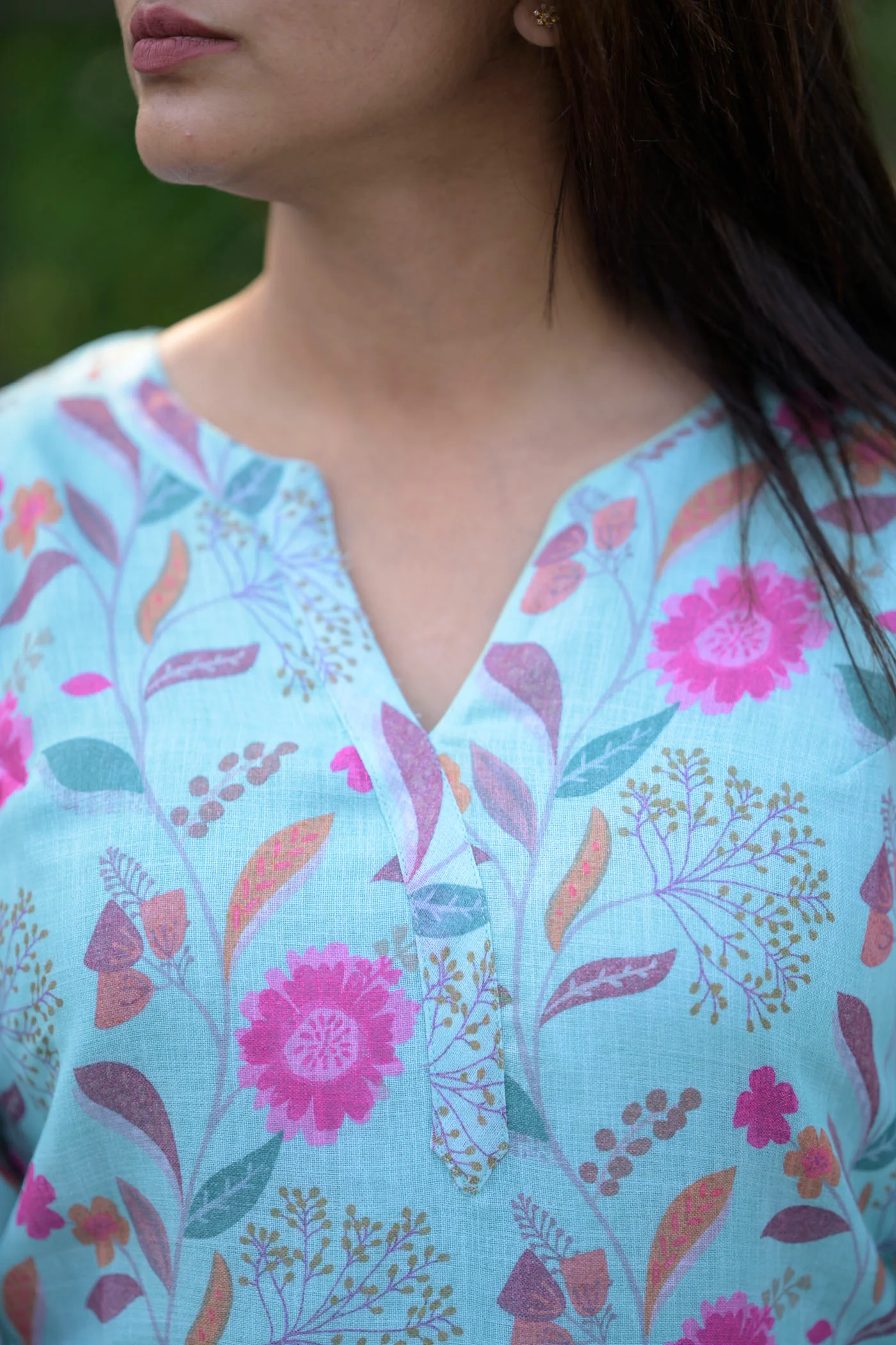 Kamali Blue Kurti Set - Image 5