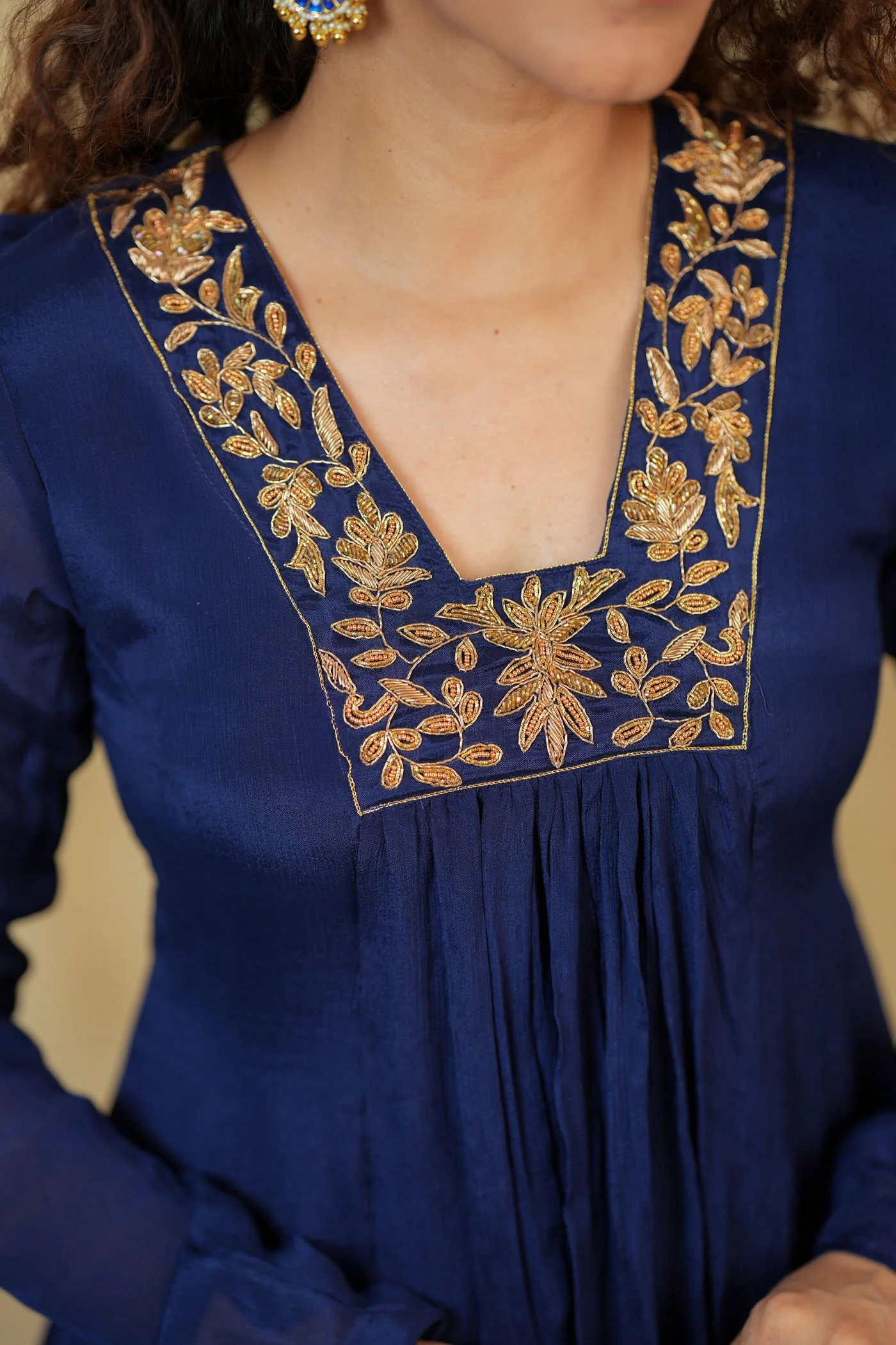 Kiara Navy Blue Kurta Set (Set of 2) - Image 11