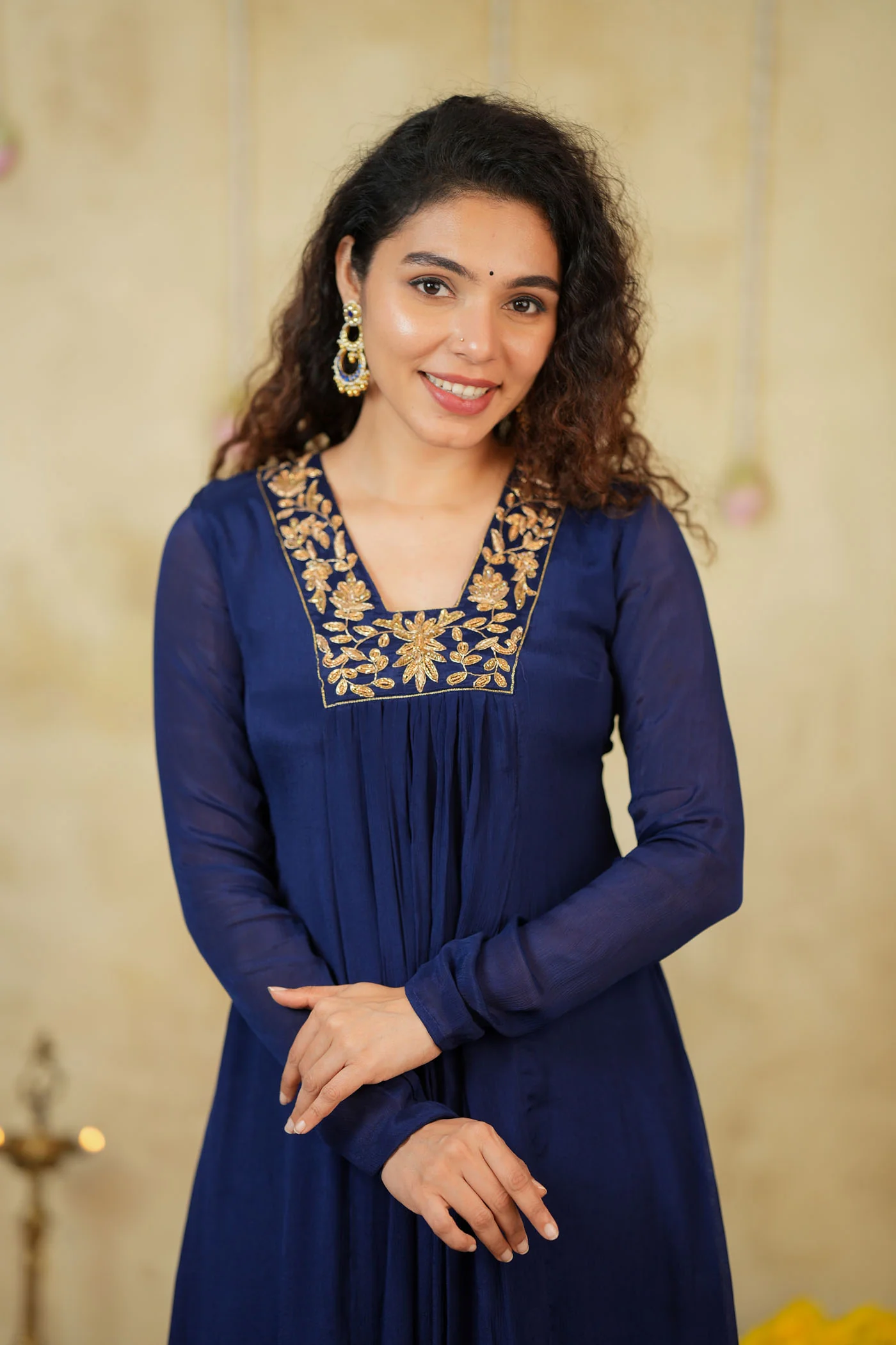 Kiara Navy Blue Kurta Set (Set of 2) - Image 12