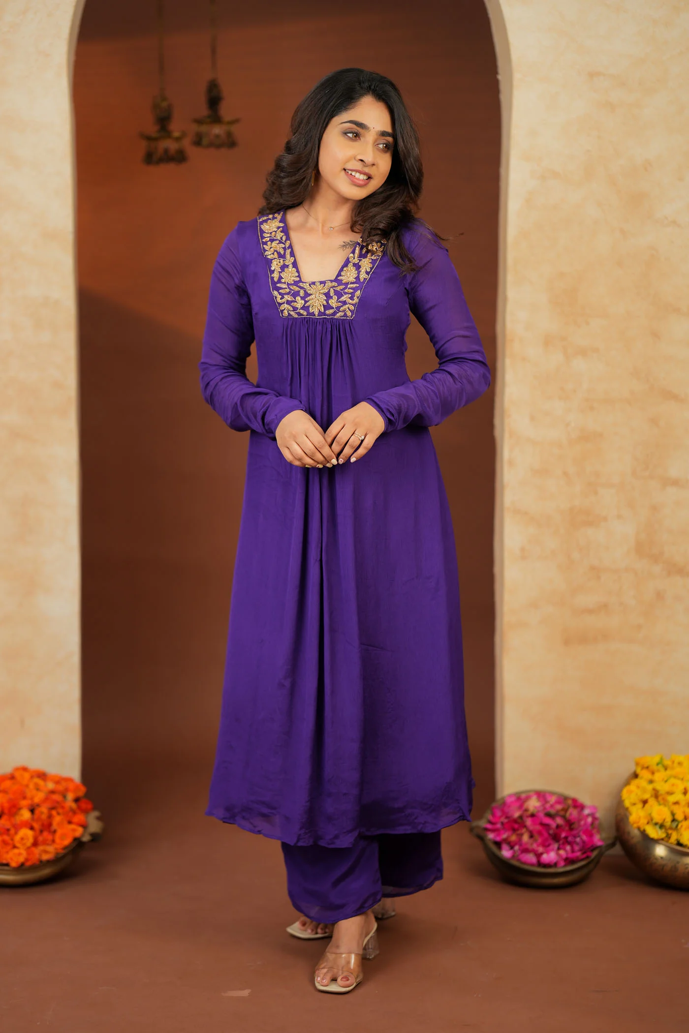 Kiara Purple Kurta Set (Set of 2)