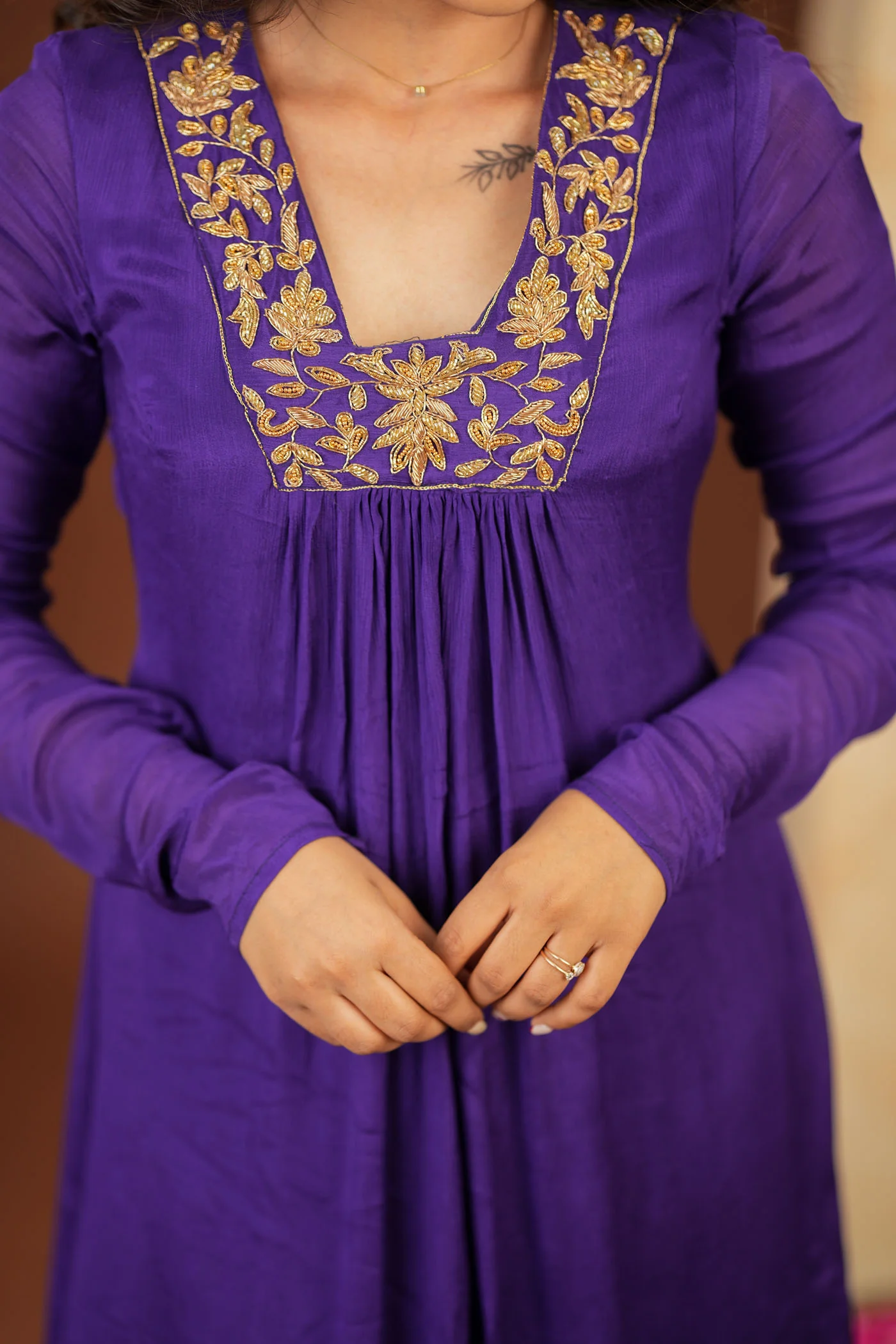 Kiara Purple Kurta Set (Set of 2) - Image 12