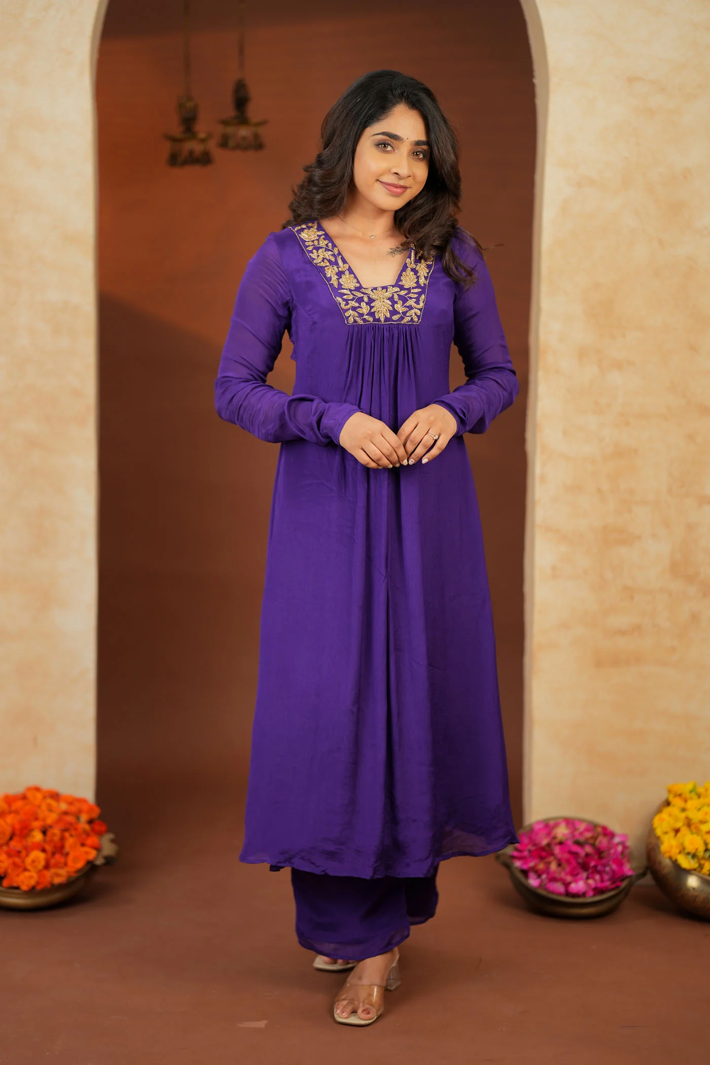 Kiara Purple Kurta Set (Set of 2) - Image 3