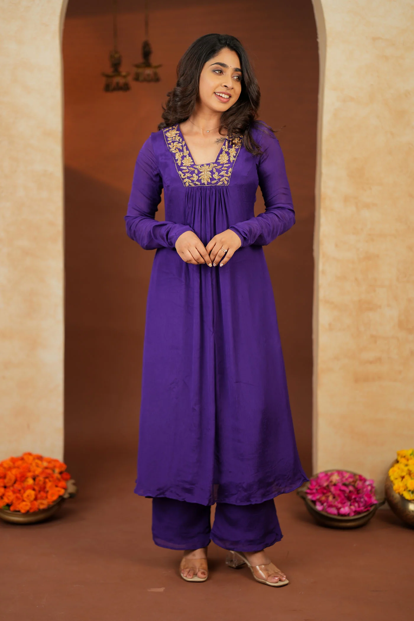 Kiara Purple Kurta Set (Set of 2) - Image 4
