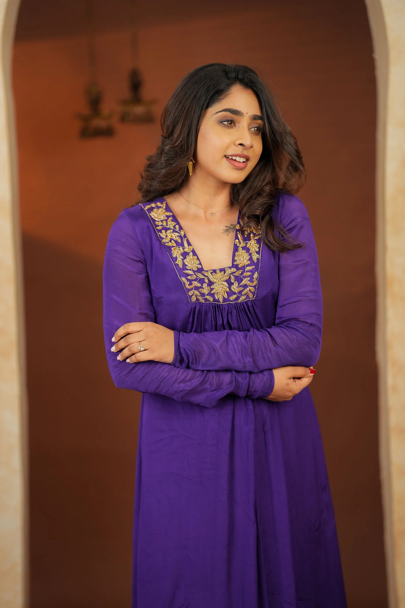Kiara Purple Kurta Set (Set of 2) - Image 5