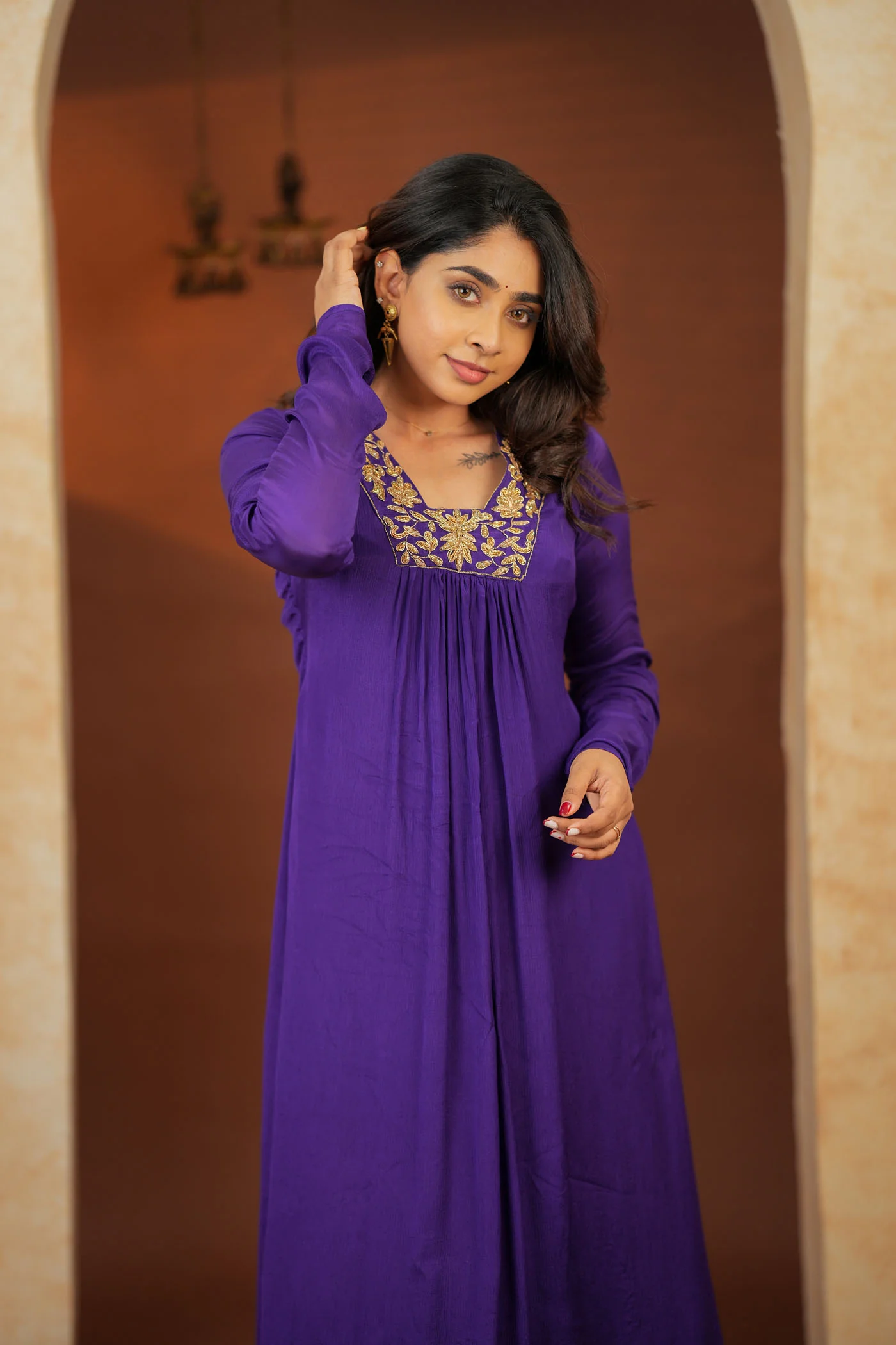 Kiara Purple Kurta Set (Set of 2) - Image 7