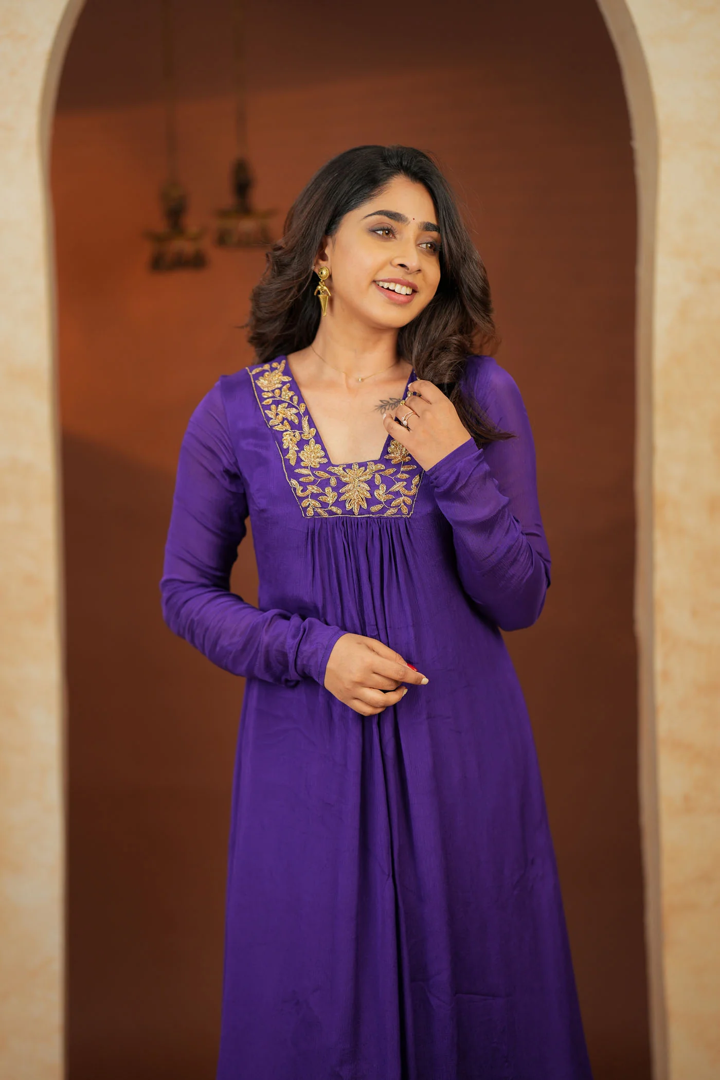 Kiara Purple Kurta Set (Set of 2) - Image 8