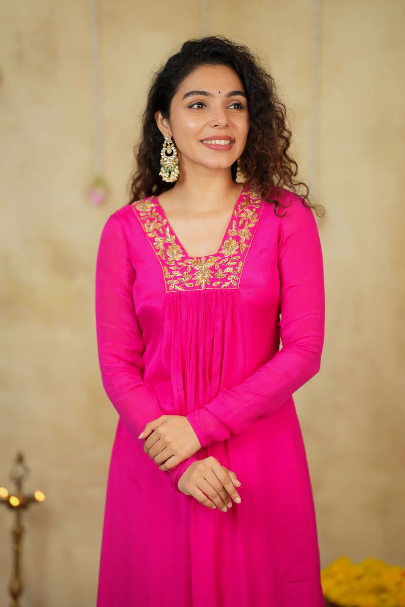 Kiara Rani Pink Kurta Set ( Set of 2) - Image 13