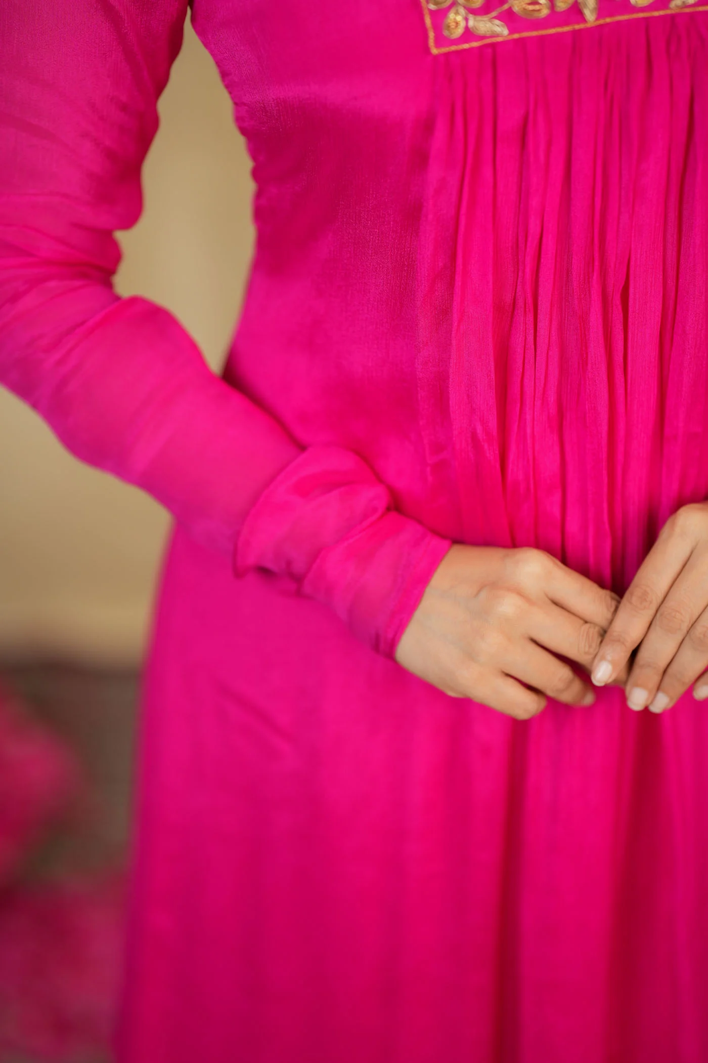 Kiara Rani Pink Kurta Set ( Set of 2) - Image 16