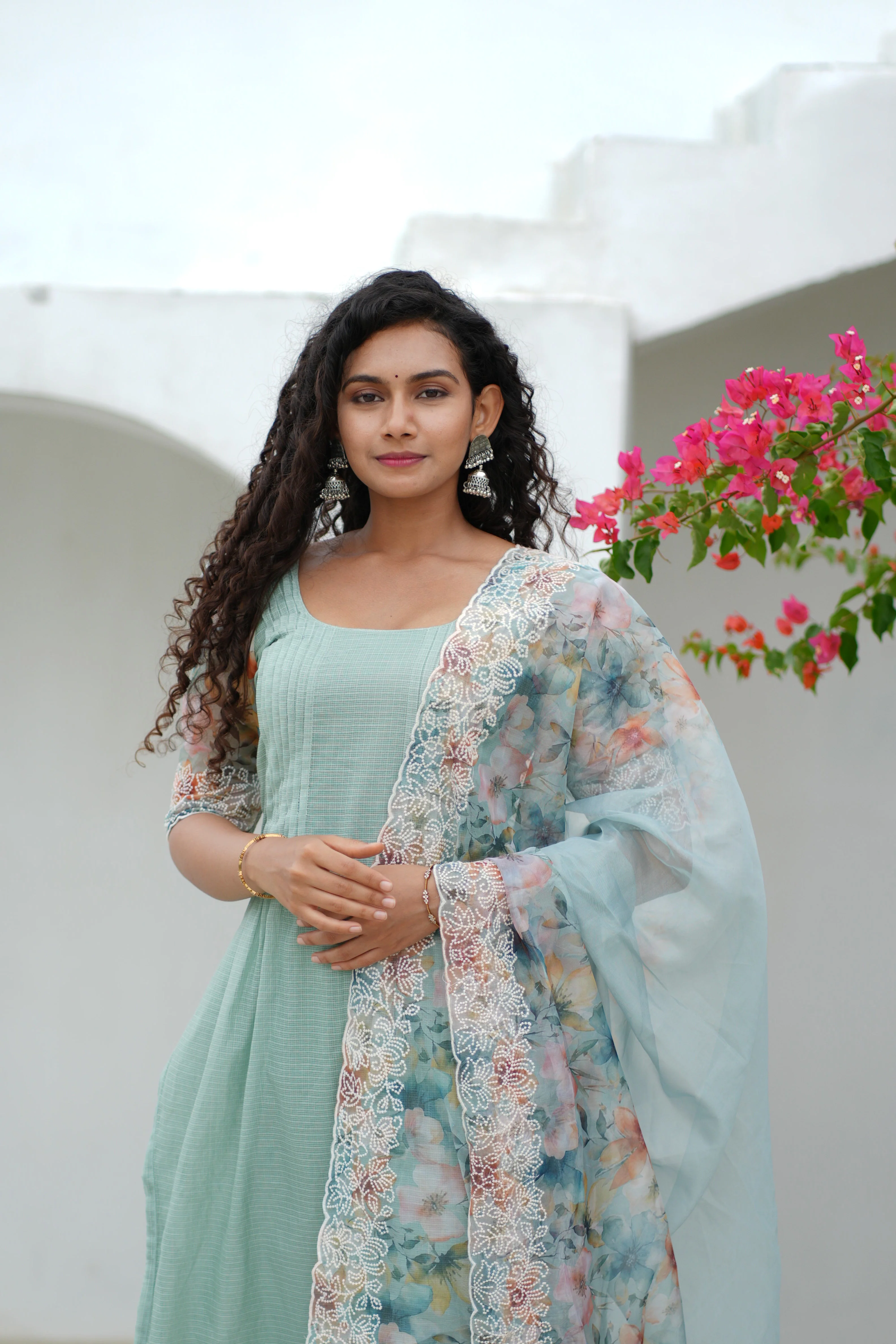 Krithi Mint Green - (Set of 2) - Image 4