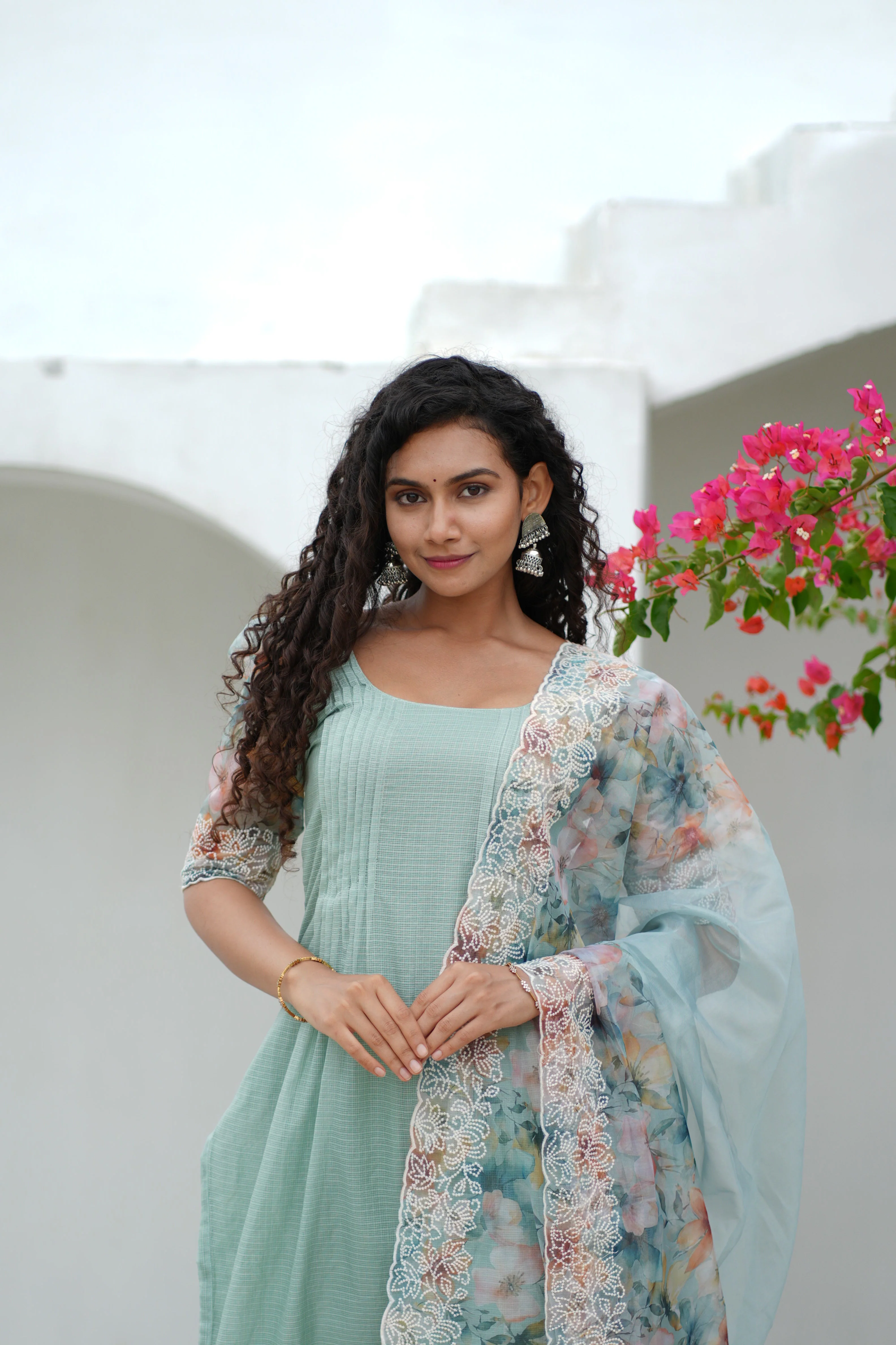 Krithi Mint Green - (Set of 2) - Image 5