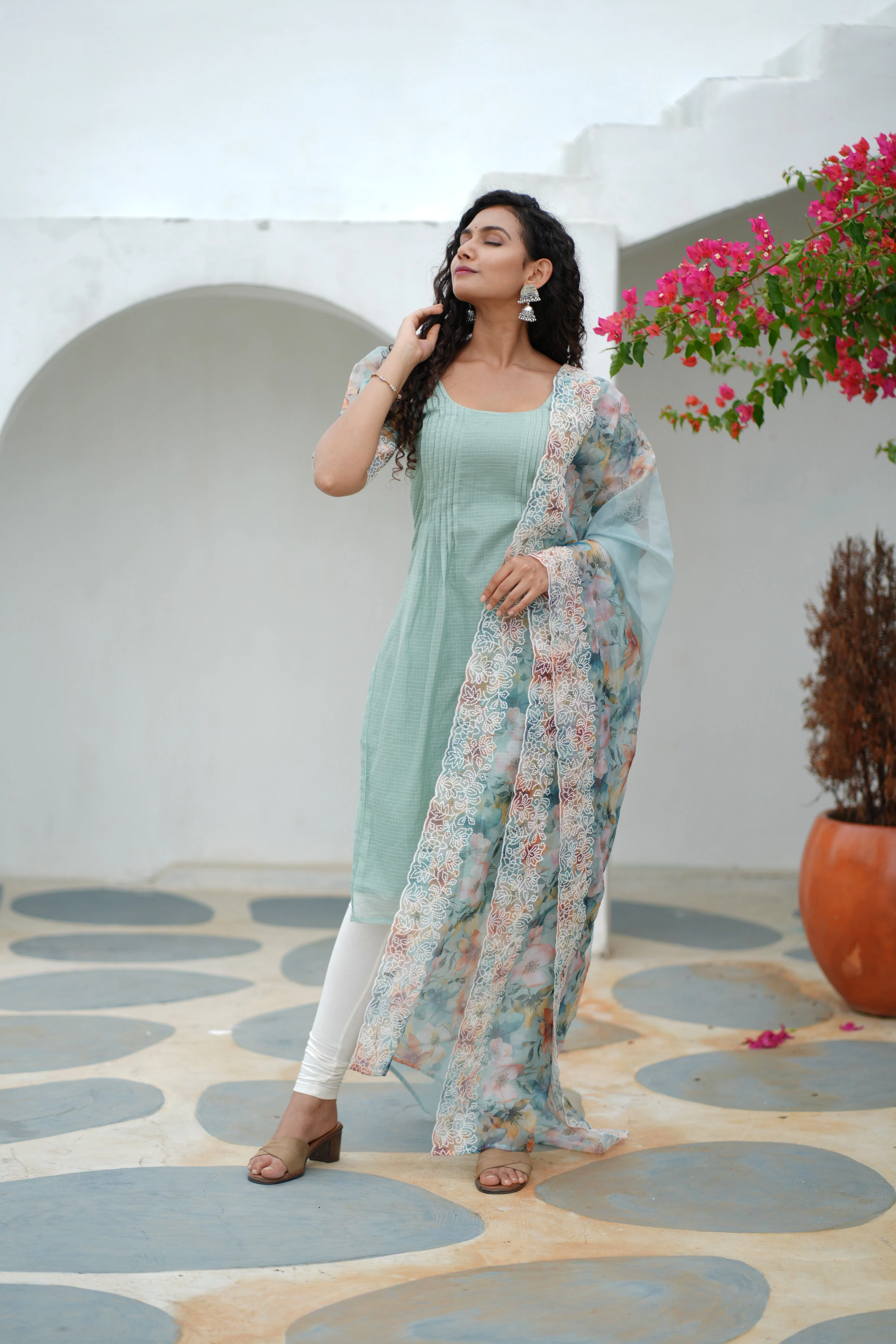 Krithi Mint Green - (Set of 2) - Image 6