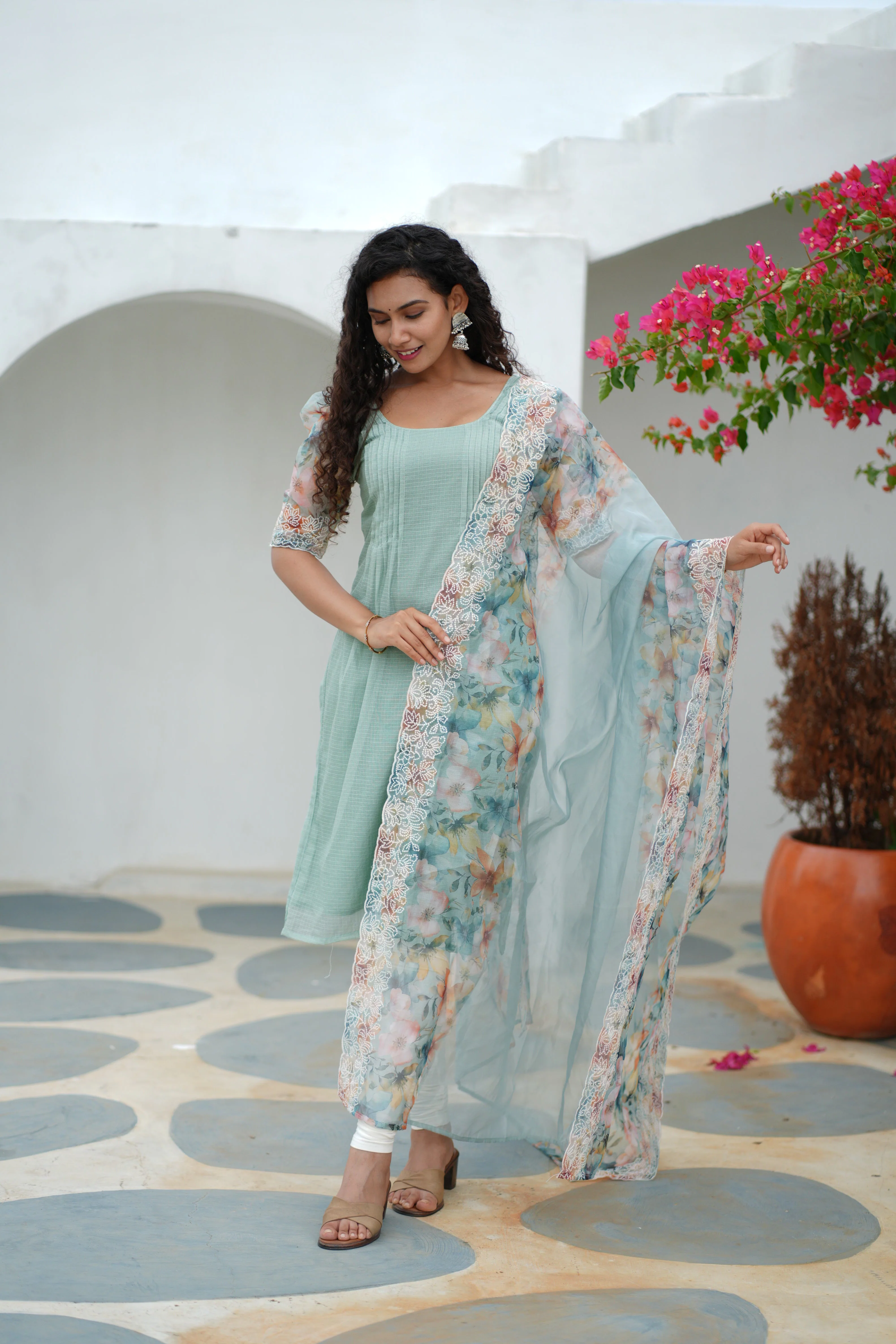Krithi Mint Green - (Set of 2) - Image 7