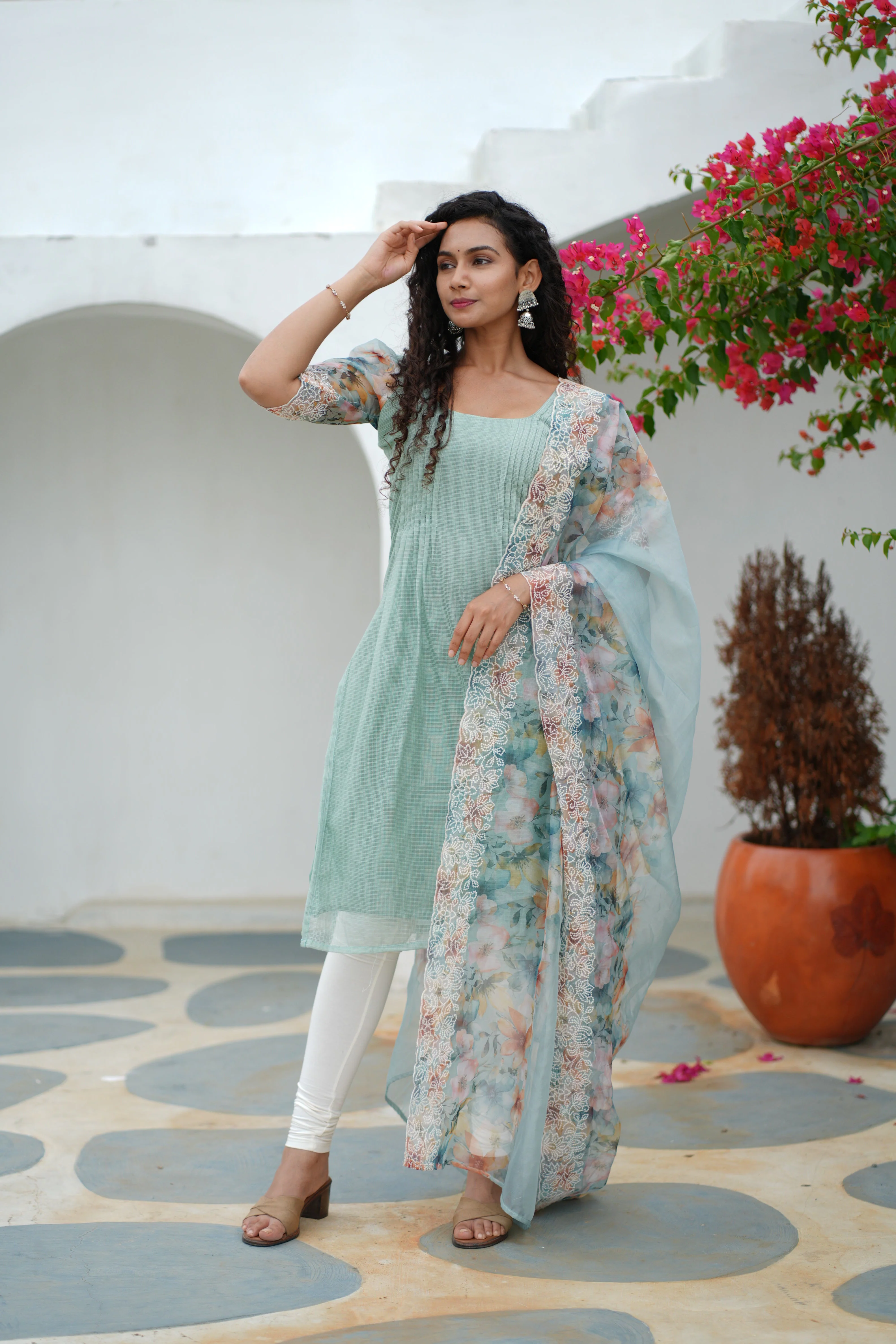 Krithi Mint Green - (Set of 2) - Image 9