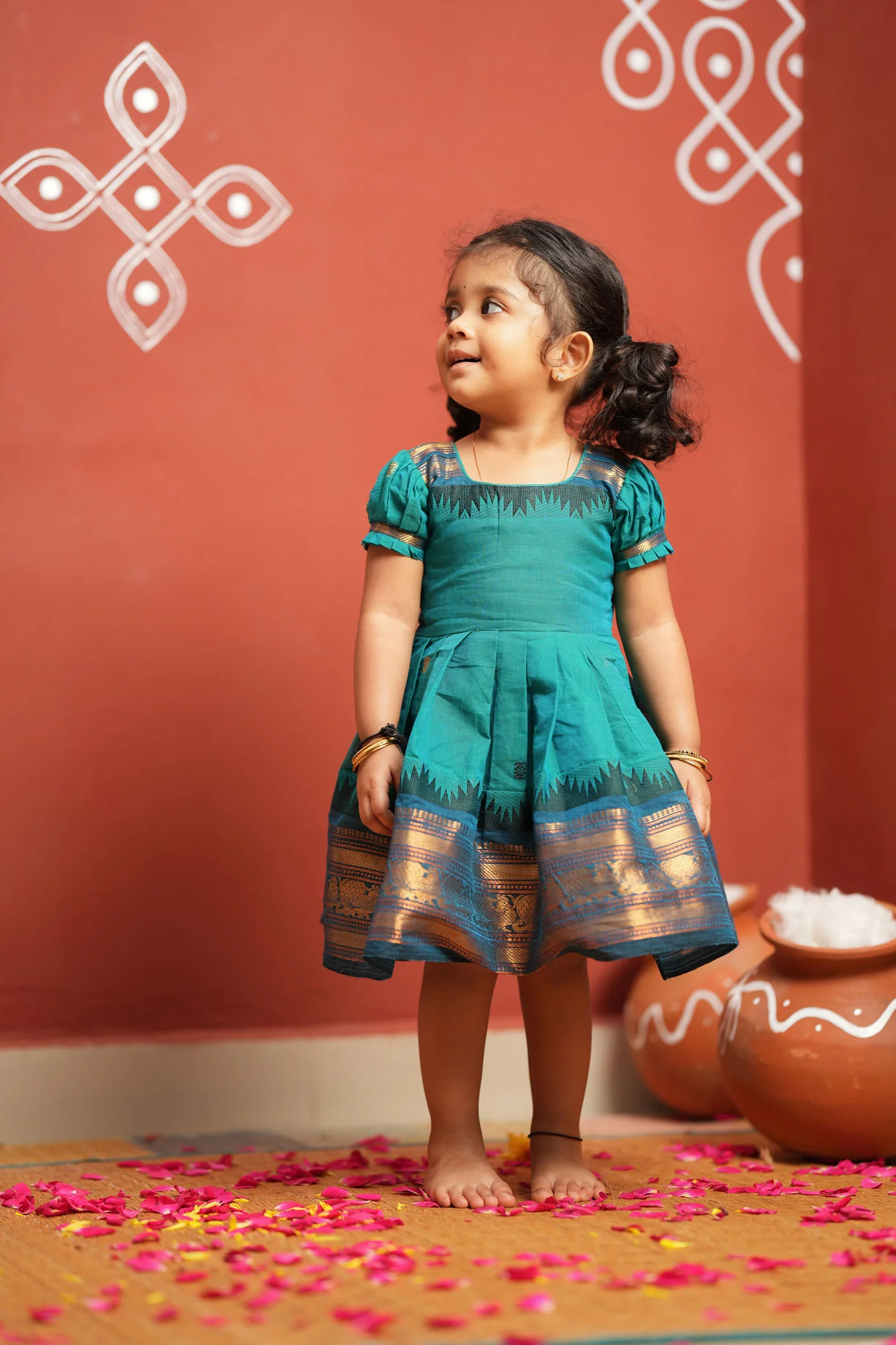 Madhuri blue frock mini