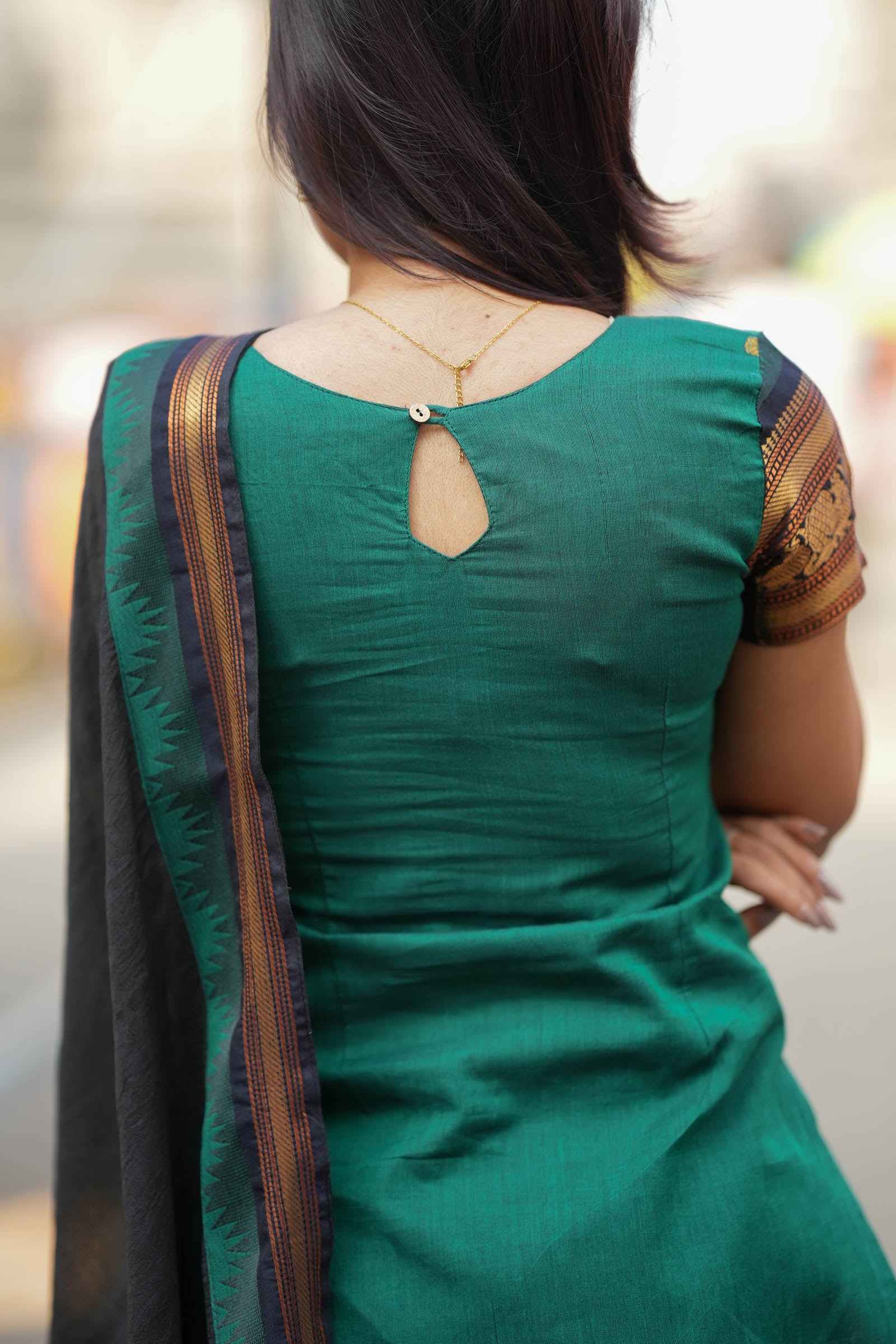 Madhuri Green Kurti Set (Set of 2) - Image 7