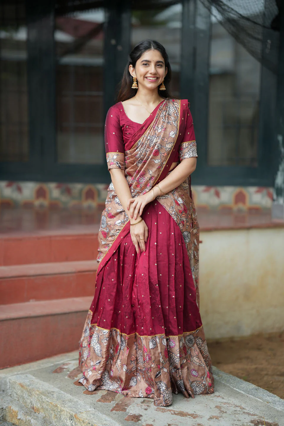 Manaswini Red Lehenga Set - Image 10