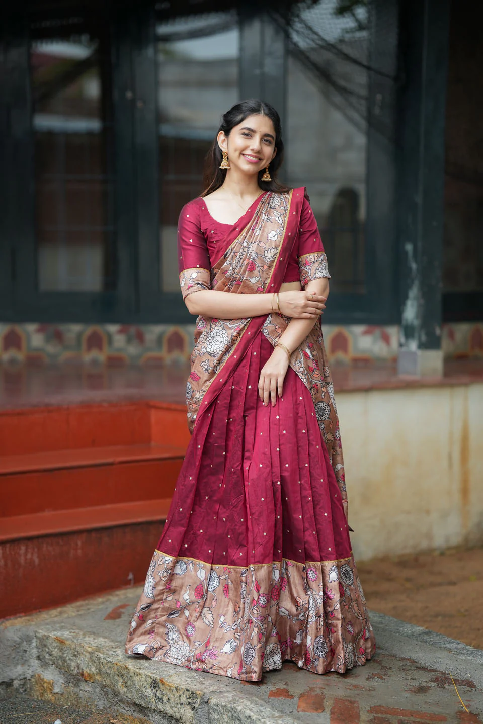 Manaswini Red Lehenga Set - Image 11