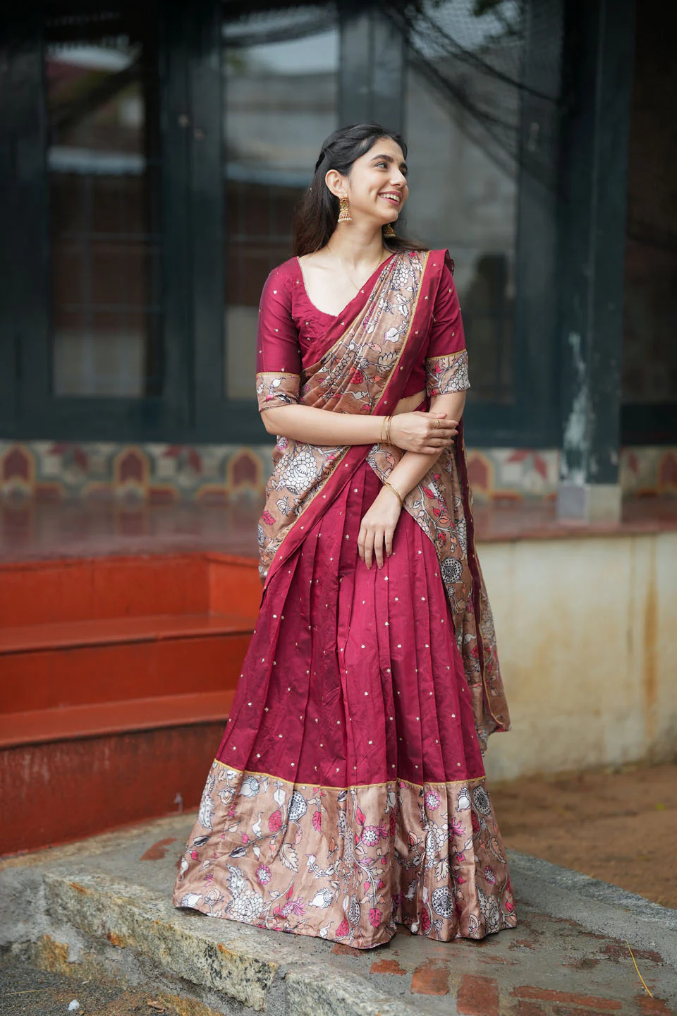 Manaswini Red Lehenga Set - Image 12