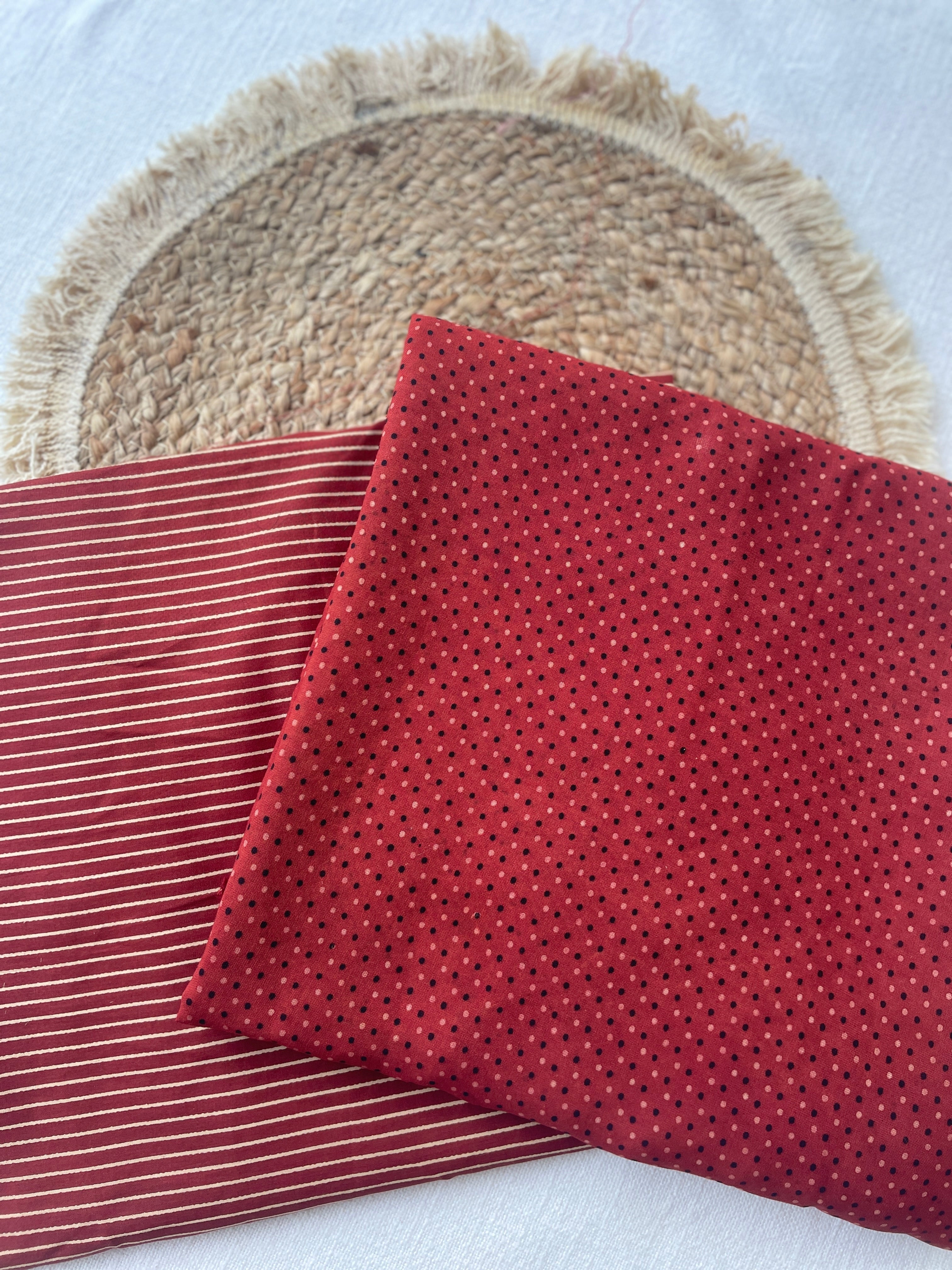 Maroon – Handloom Cotton Top & Bottom Set - Image 3
