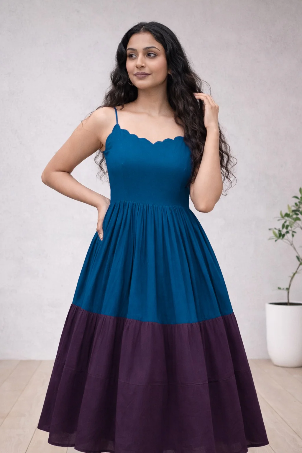 Maya Teal Dress - Image 3