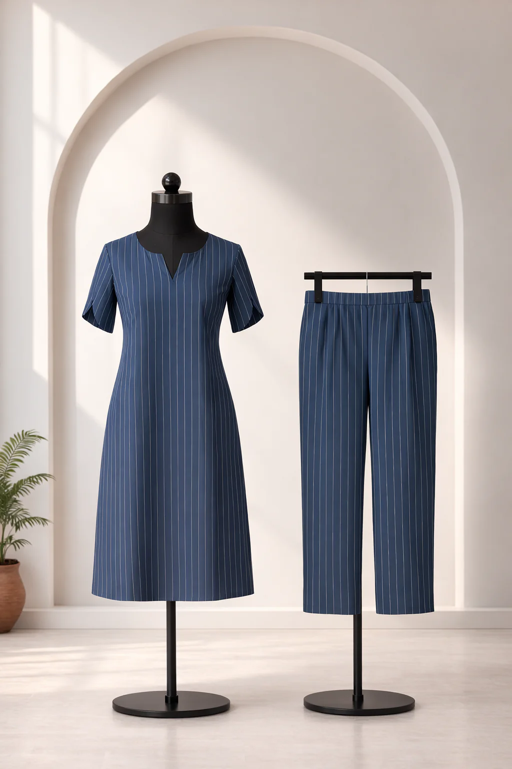 Myna Blue Kurti Set