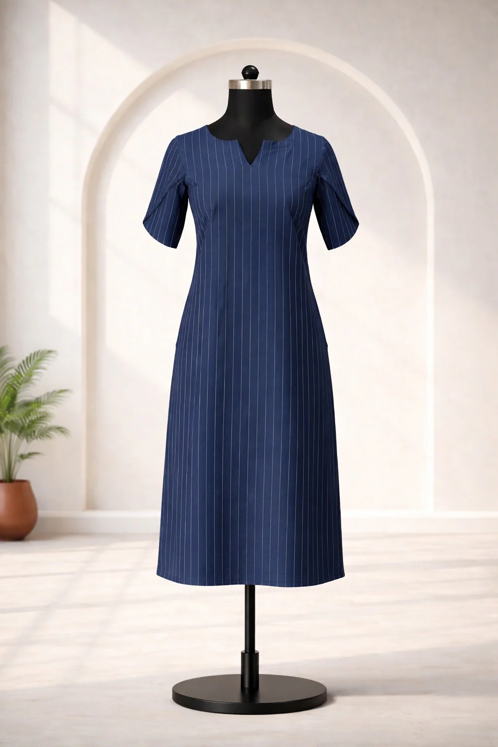 Myna Blue Kurti Set - Image 3