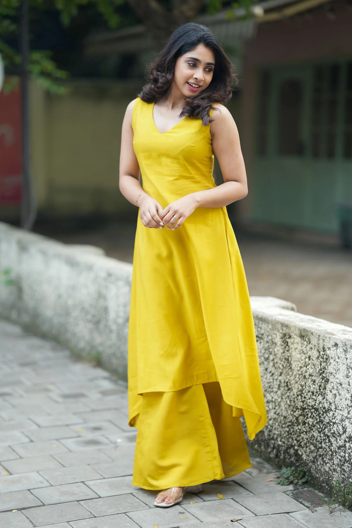Nandhitha Yellow Kurta Set - Image 4