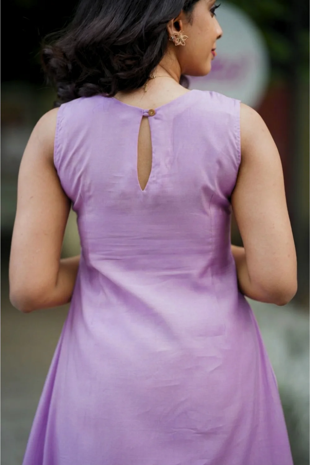 Nandhitha Lilac Kurta Set ( Set of 2) - Image 4
