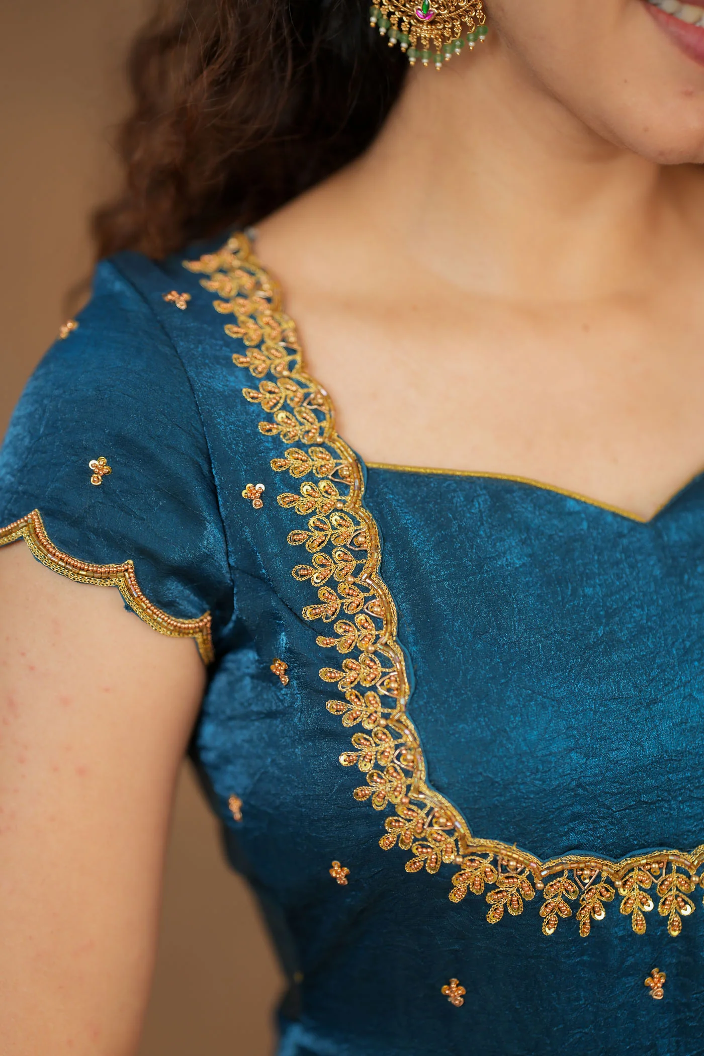 Niharika Teal Maxi Dress (Set of 2) - Image 27