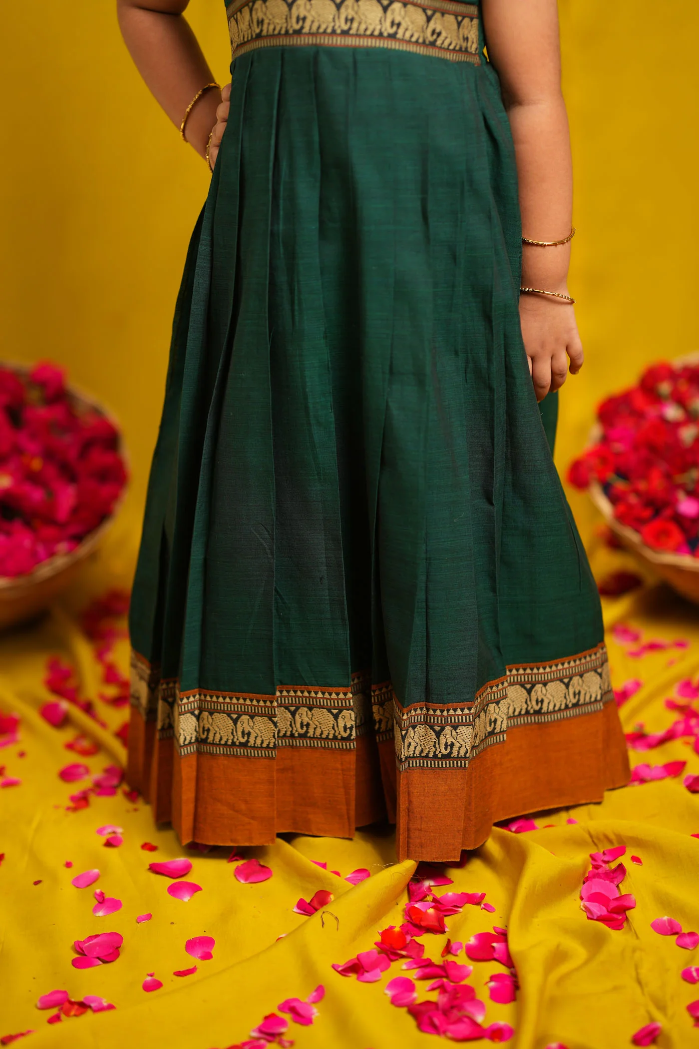 Nilambari Green Frock Mini - Image 6